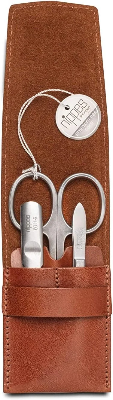 ست مانیکور نیپز سولینگن، 3 تکه، استیل ضد زنگ، بدون نیکل، کیف چرمی قهوه ای اصل ست مانیکور نیپز سولینگن، 3 تکه، استیل ضد زنگ، بدون نیکل، کیف چرمی قهوه ای اصل