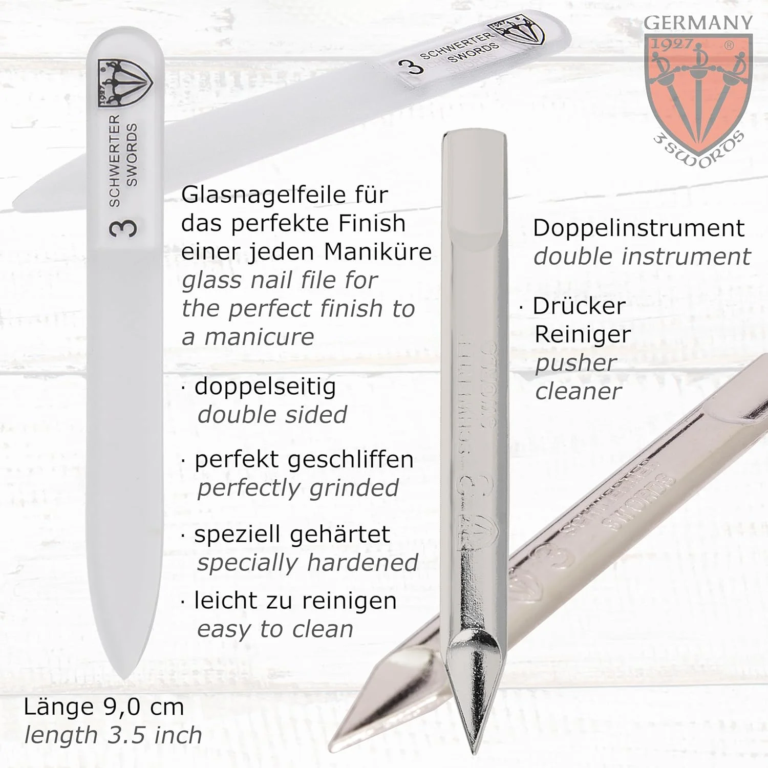 ست مانیکور و پدیکور 3 تکه استیل ضد زنگ INOX با کیفیت عالی برای مراقبت حرفه ای از ناخن های دست و پا، شامل قیچی، سوهان و موچین، کیف چرمی اصل، در جعبه هدیه (03874) ست مانیکور و پدیکور 3 تکه استیل ضد زنگ INOX با کیفیت عالی برای مراقبت حرفه ای از ناخن های دست و پا، شامل قیچی، سوهان و موچین، کیف چرمی اصل، در جعبه هدیه (03874)