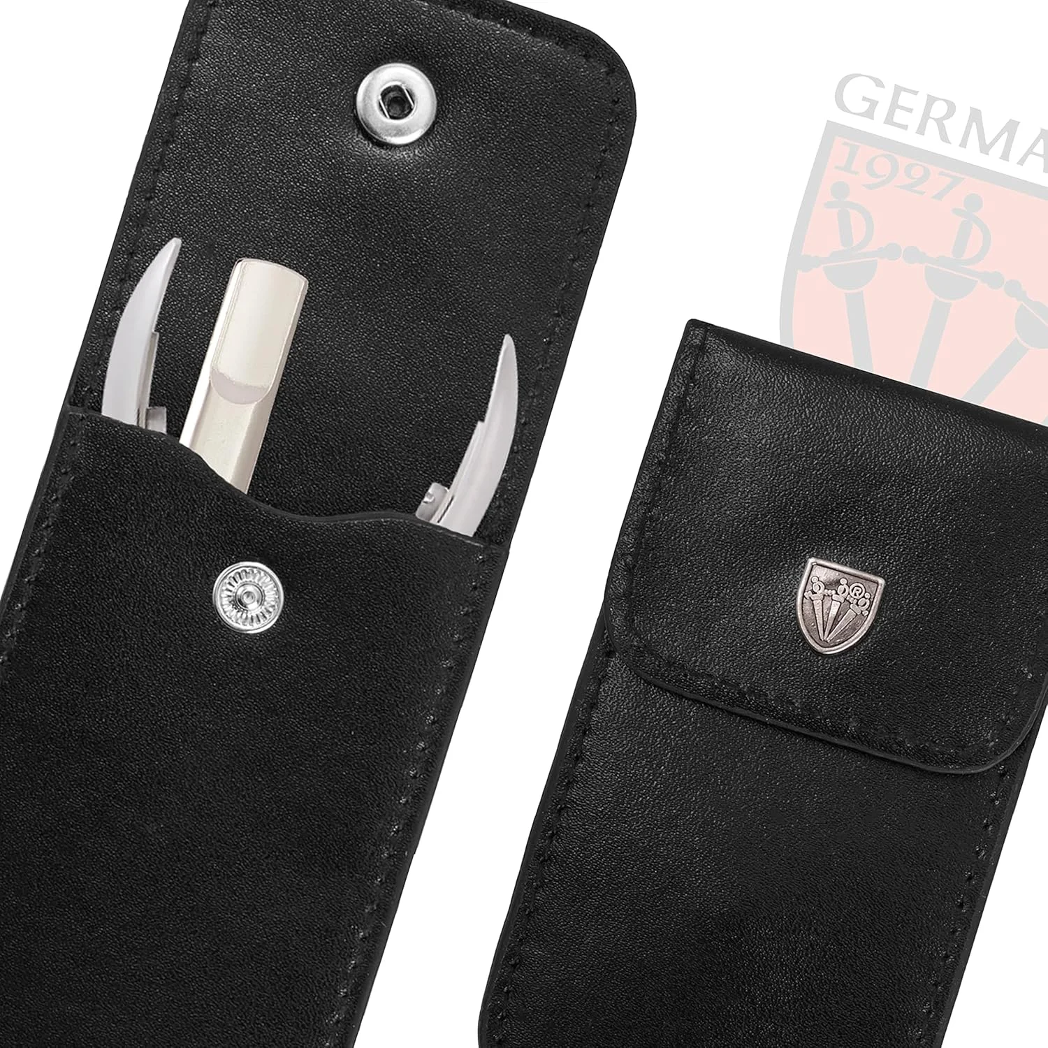 ست مانیکور و پدیکور 5 تکه 3 Swords Germany با کیفیت عالی برای مراقبت حرفه ای از ناخن های دست و پا، قیچی، ناخن گیر، کیف چرمی شیک در جعبه هدیه، ساخت سولینگن آلمان (84452) ست مانیکور و پدیکور 5 تکه 3 Swords Germany با کیفیت عالی برای مراقبت حرفه ای از ناخن های دست و پا، قیچی، ناخن گیر، کیف چرمی شیک در جعبه هدیه، ساخت سولینگن آلمان (84452)