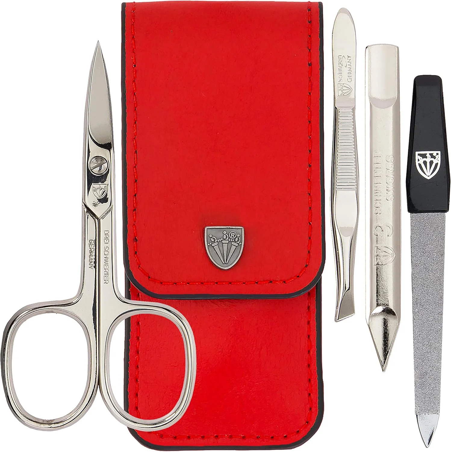 ست مانیکور و پدیکور 3 تکه با کیفیت عالی از آلمان - ست ابزار قیچی مراقبت حرفه ای از ناخن انگشتان دست و پا، کیف چرمی اصل در جعبه هدیه، ساخت سولینگن آلمان (02662) ست مانیکور و پدیکور 3 تکه با کیفیت عالی از آلمان - ست ابزار قیچی مراقبت حرفه ای از ناخن انگشتان دست و پا، کیف چرمی اصل در جعبه هدیه، ساخت سولینگن آلمان (02662)