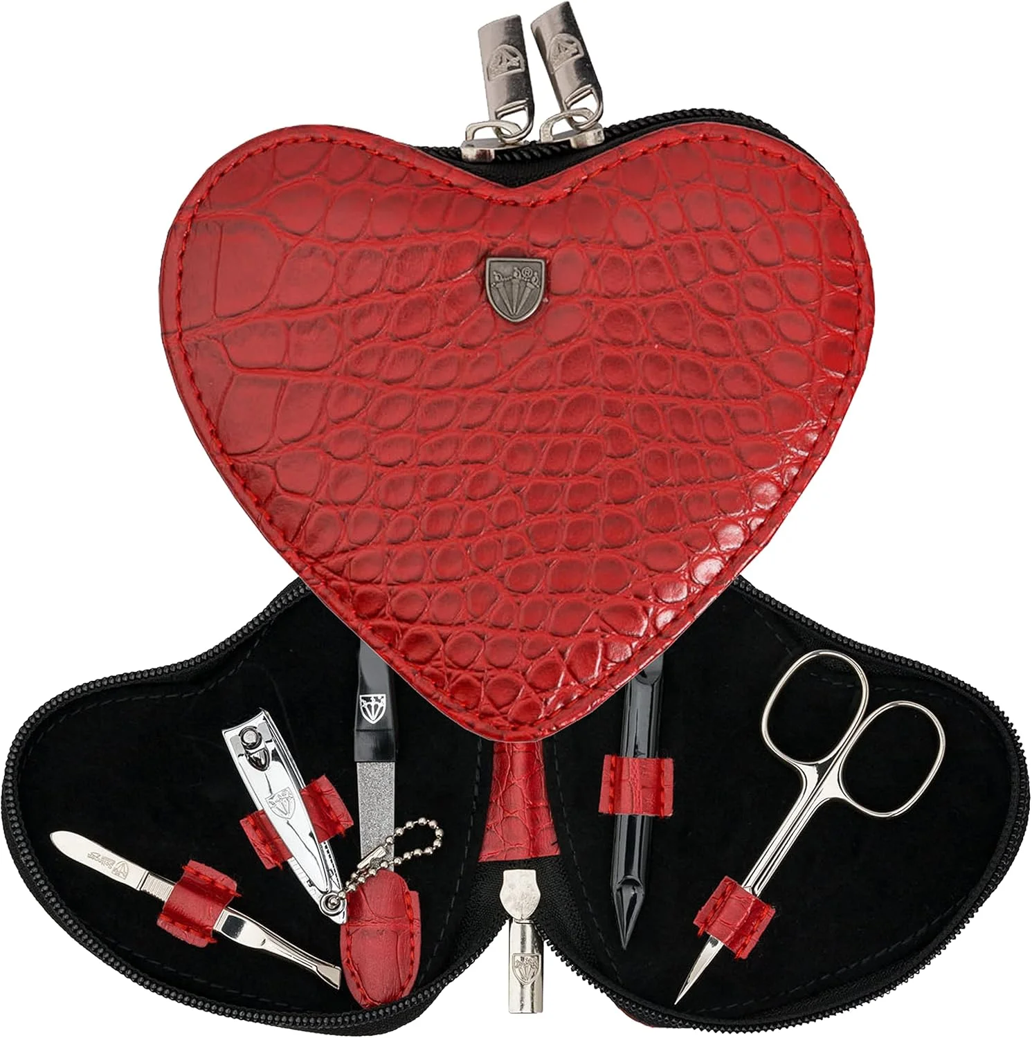 ست مانیکور و پدیکور 5 تکه با کیفیت عالی از برند تری سورز آلمان، قیچی، ناخن گیر، کیف چرمی شیک در جعبه هدیه، ساخت سولینگن آلمان (777102) ست مانیکور و پدیکور 5 تکه با کیفیت عالی از برند تری سورز آلمان، قیچی، ناخن گیر، کیف چرمی شیک در جعبه هدیه، ساخت سولینگن آلمان (777102)