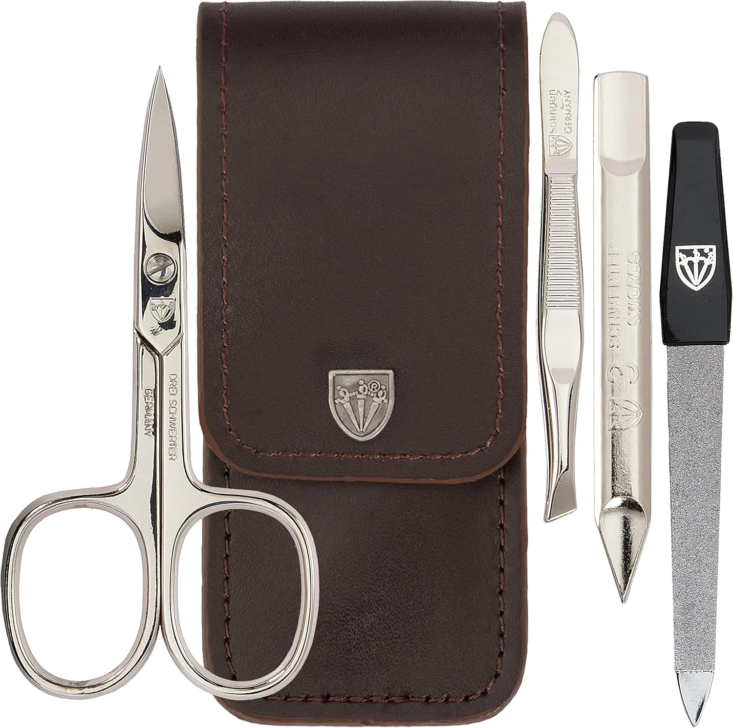 ست مانیکور و پدیکور 3 تکه با کیفیت عالی از تری سورز آلمان، ابزار قیچی مراقبت حرفه ای از ناخن انگشتان دست و پا، کیف چرمی اصل در جعبه هدیه، ساخت سولینگن آلمان ست مانیکور و پدیکور 3 تکه با کیفیت عالی از تری سورز آلمان، ابزار قیچی مراقبت حرفه ای از ناخن انگشتان دست و پا، کیف چرمی اصل در جعبه هدیه، ساخت سولینگن آلمان