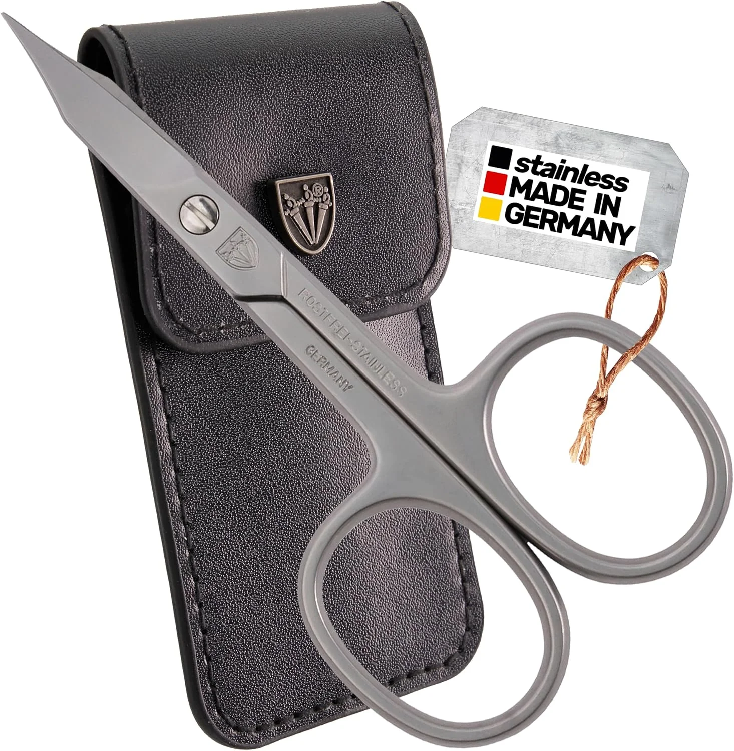 قیچی ناخن و کوتیکول ترکیبی خمیده استیل ضد زنگ اینوکس با کیفیت برند 3 Swords Germany همراه با کیف برای مانیکور و پدیکور، مراقبت حرفه ای از ناخن های دست و پا، ساخت سولینگن (90419) قیچی ناخن و کوتیکول ترکیبی خمیده استیل ضد زنگ اینوکس با کیفیت برند 3 Swords Germany همراه با کیف برای مانیکور و پدیکور، مراقبت حرفه ای از ناخن های دست و پا، ساخت سولینگن (90419)