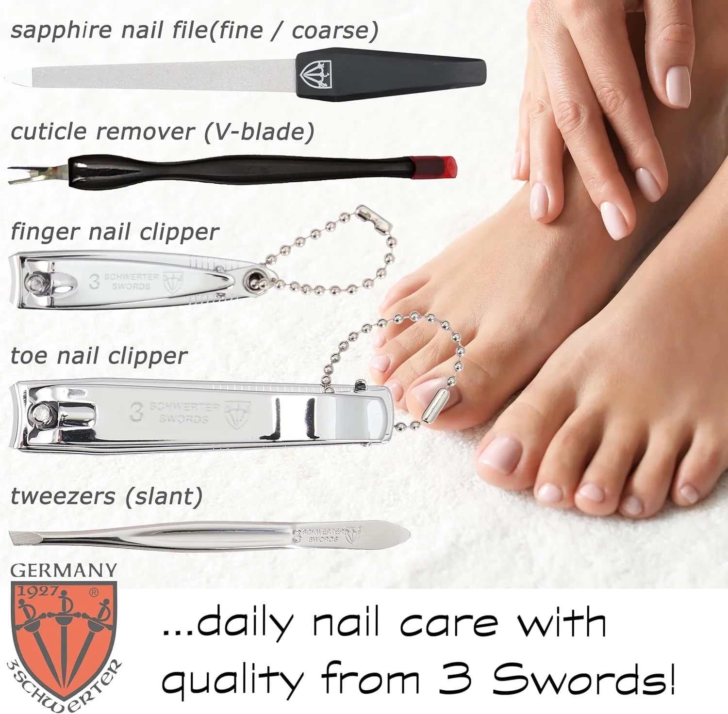 ست مانیکور و پدیکور 7 تکه با کیفیت عالی تری سورز آلمان، قیچی، ناخن گیر، کیف چرمی شیک در جعبه هدیه، ساخت تری سورز (84322) ست مانیکور و پدیکور 7 تکه با کیفیت عالی تری سورز آلمان، قیچی، ناخن گیر، کیف چرمی شیک در جعبه هدیه، ساخت تری سورز (84322)