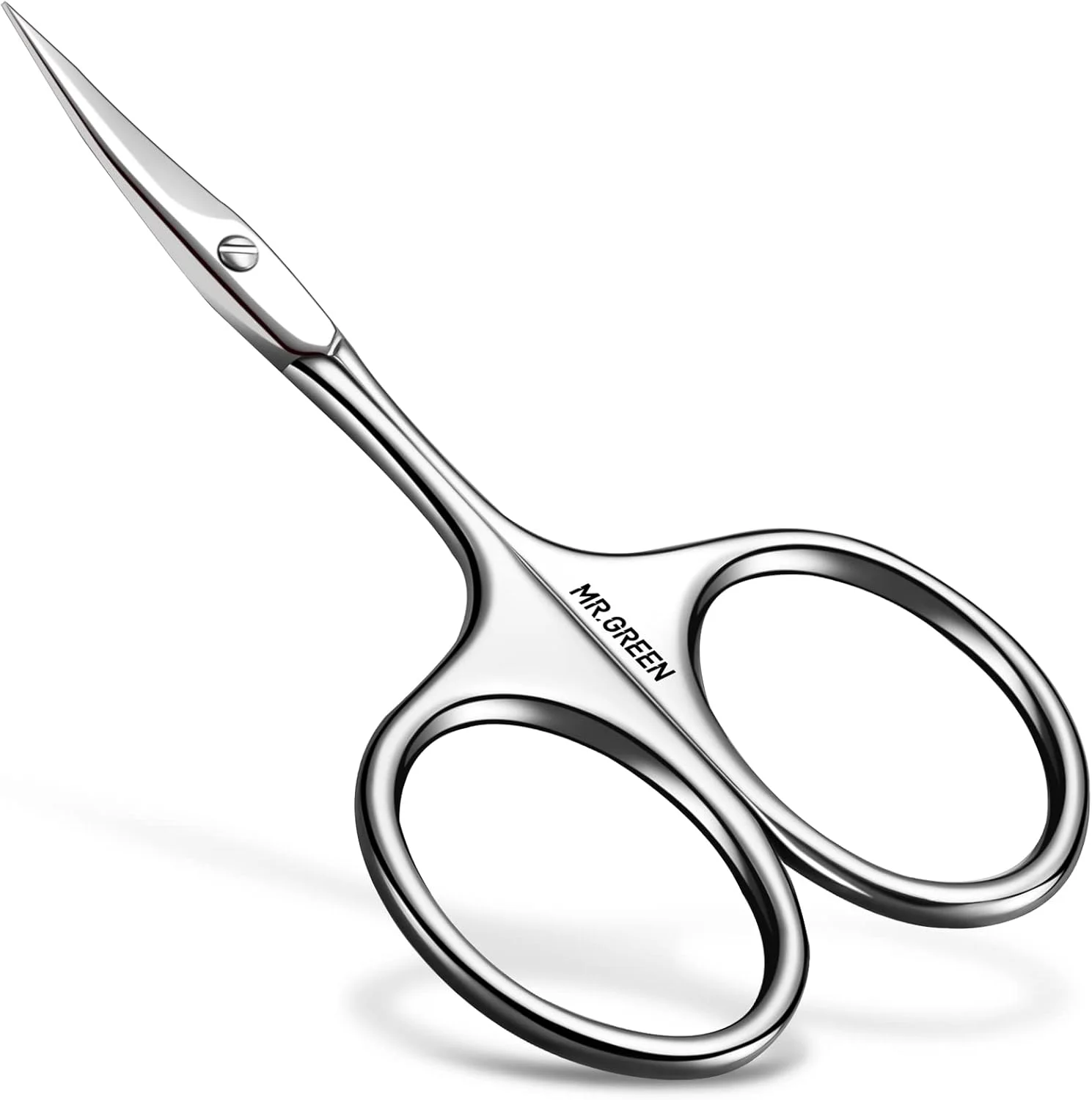 قیچی ابرو MR.GREEN تیغه منحنی، قیچی موی صورت و کوتیکول، موچین حرفه ای استیل ضد زنگ (Mr-2001) قیچی ابرو MR.GREEN تیغه منحنی، قیچی موی صورت و کوتیکول، موچین حرفه ای استیل ضد زنگ (Mr-2001)