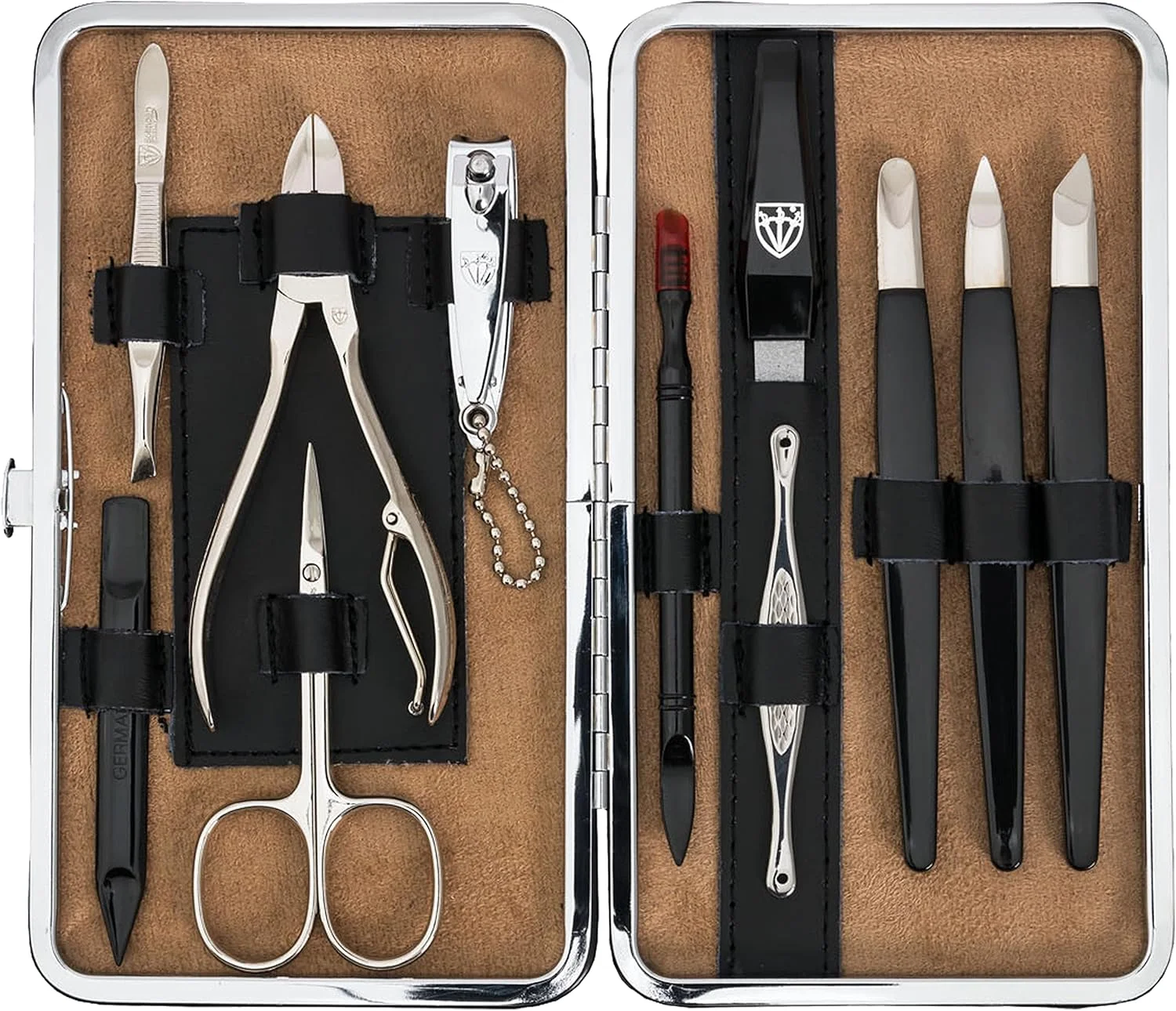 ست مانیکور و پدیکور 11 تکه Drei Schwerter Germany Treviso، لوازم جانبی ناخن، ابزار استیل با کیفیت، ست مانیکور چرم اصل، مناسب هدیه (Y7S0) ست مانیکور و پدیکور 11 تکه Drei Schwerter Germany Treviso، لوازم جانبی ناخن، ابزار استیل با کیفیت، ست مانیکور چرم اصل، مناسب هدیه (Y7S0)