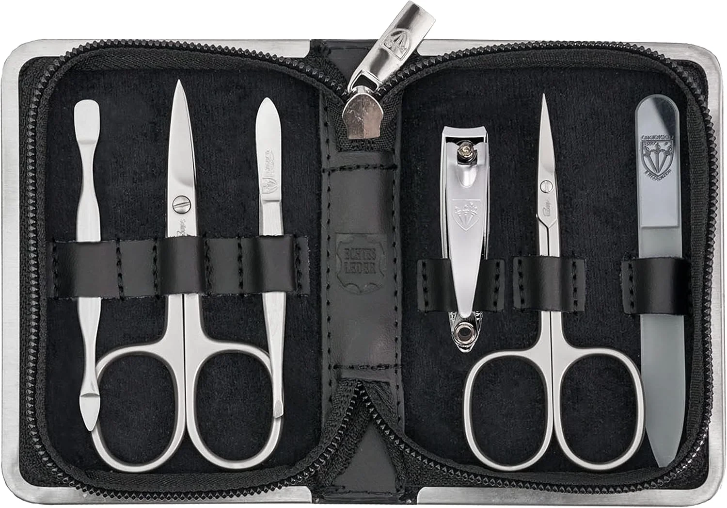 ست مانیکور و پدیکور 6 تکه DREI SCHWERTER Germany Ferrara، لوازم جانبی ناخن، ابزار دست ساز، کیف مسافرتی چرمی اصل، مدل (1388) ست مانیکور و پدیکور 6 تکه DREI SCHWERTER Germany Ferrara، لوازم جانبی ناخن، ابزار دست ساز، کیف مسافرتی چرمی اصل، مدل (1388)