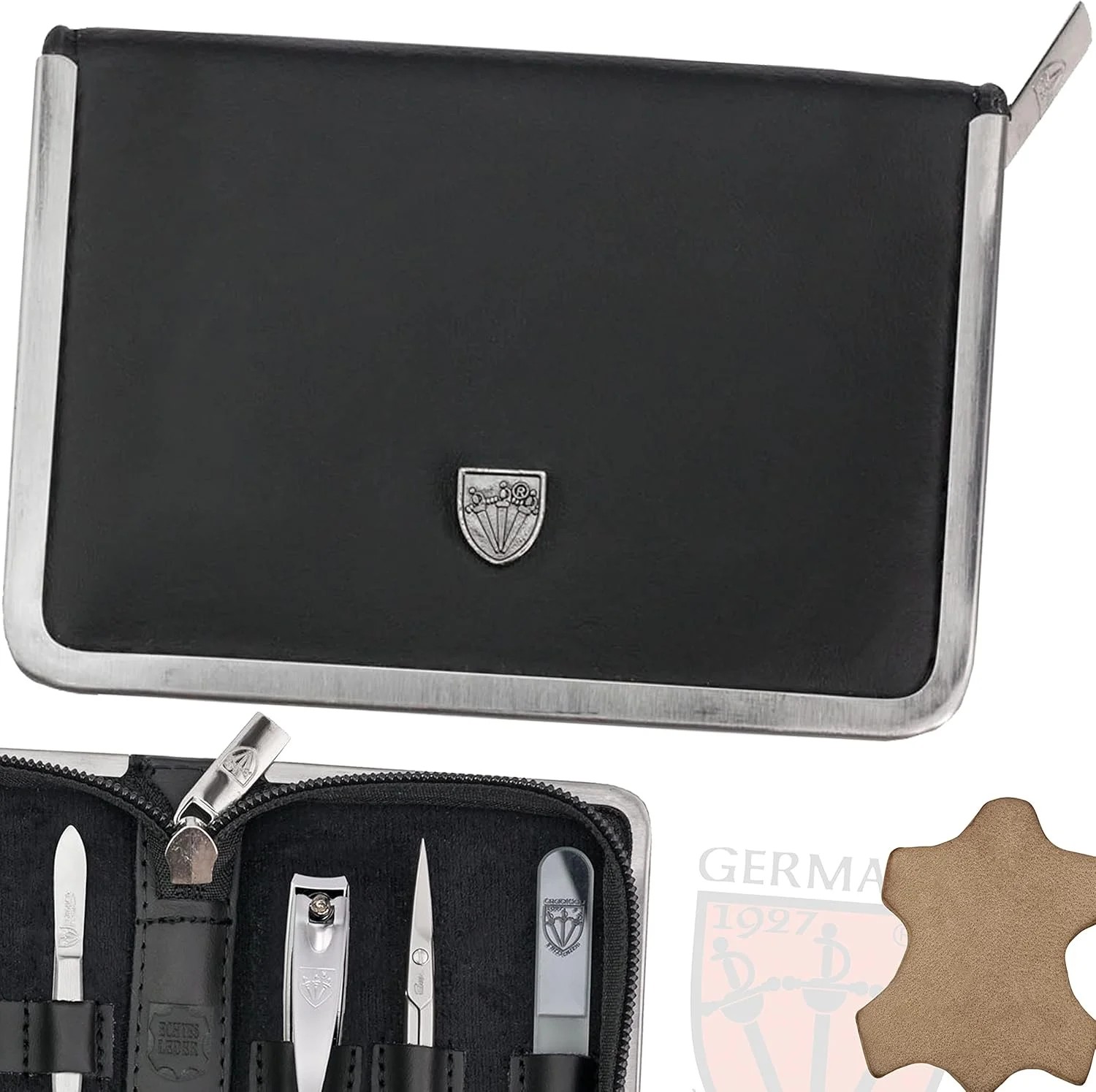 ست مانیکور و پدیکور 6 تکه DREI SCHWERTER Germany Ferrara، لوازم جانبی ناخن، ابزار دست ساز، کیف مسافرتی چرمی اصل، مدل (1388) ست مانیکور و پدیکور 6 تکه DREI SCHWERTER Germany Ferrara، لوازم جانبی ناخن، ابزار دست ساز، کیف مسافرتی چرمی اصل، مدل (1388)