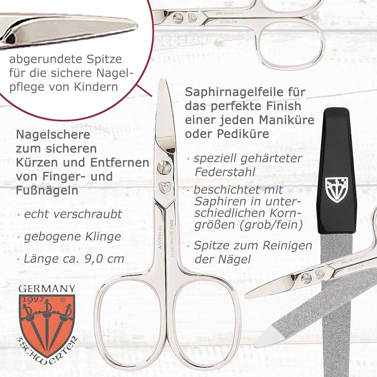 مجموعه مانیکور کودکانه Drei Schwerter Germany برای کودکان، نوجوانان، دختران و پسران - کیفیت عالی (015) مجموعه مانیکور کودکانه Drei Schwerter Germany برای کودکان، نوجوانان، دختران و پسران - کیفیت عالی (015)