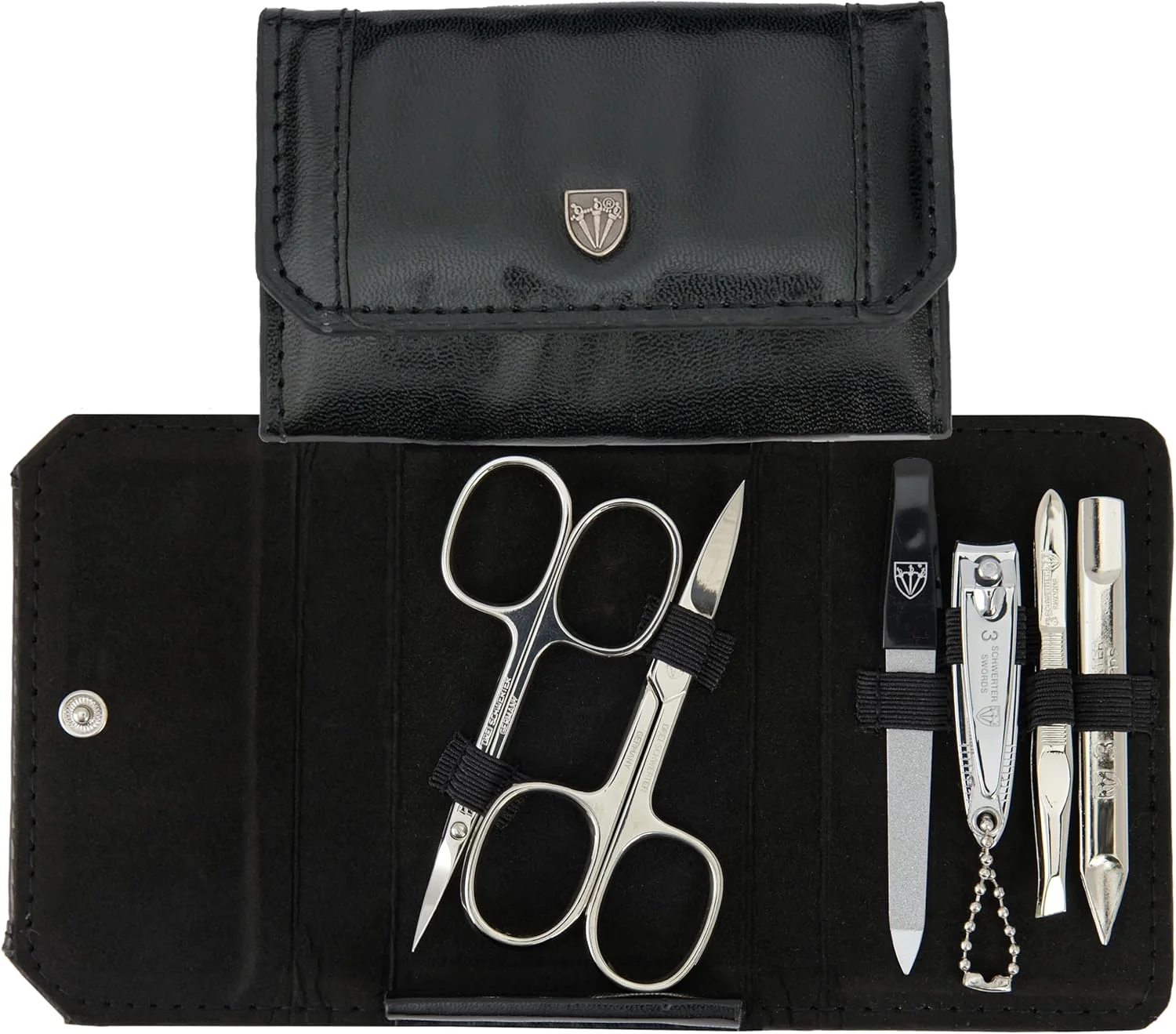 ست مانیکور و پدیکور 6 تکه Drei Schwerter Germany Udine، لوازم جانبی ناخن، ابزار استیل با کیفیت، جعبه هدیه چرمی (0901) ست مانیکور و پدیکور 6 تکه Drei Schwerter Germany Udine، لوازم جانبی ناخن، ابزار استیل با کیفیت، جعبه هدیه چرمی (0901)