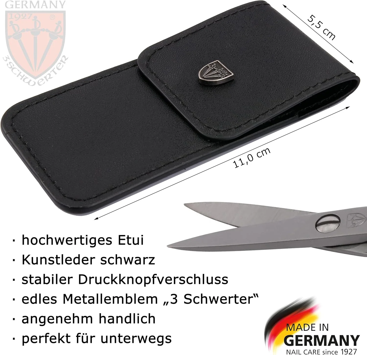 قیچی ناخن Drei Schwerter Three Swords - صاف، ضد زنگ و تیز - کیفیت برند ساخت آلمان قیچی ناخن Drei Schwerter Three Swords - صاف، ضد زنگ و تیز - کیفیت برند ساخت آلمان