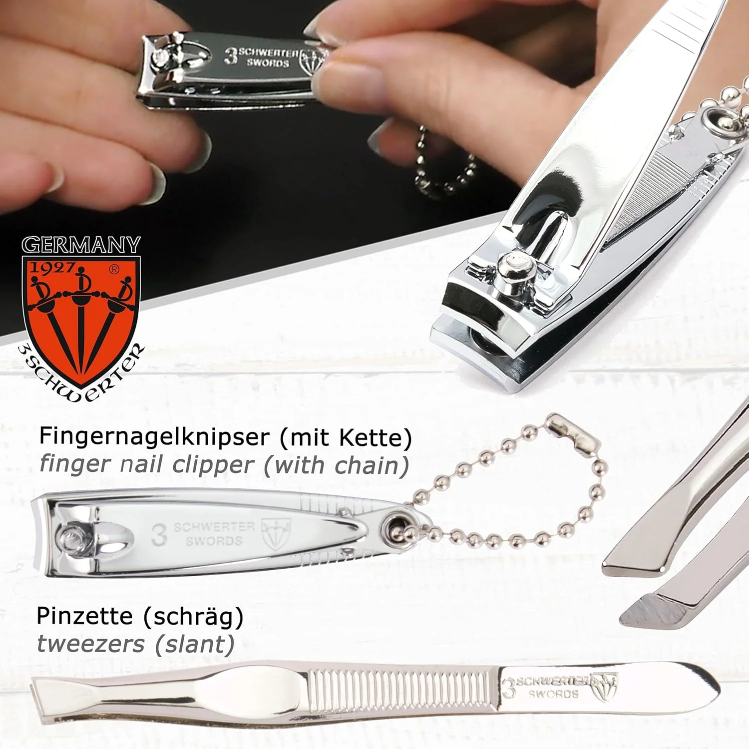 ست مانیکور و پدیکور 6 تکه Drei Schwerter Germany Udine، لوازم جانبی ناخن، ابزار استیل با کیفیت، جعبه هدیه چرمی (0901) ست مانیکور و پدیکور 6 تکه Drei Schwerter Germany Udine، لوازم جانبی ناخن، ابزار استیل با کیفیت، جعبه هدیه چرمی (0901)