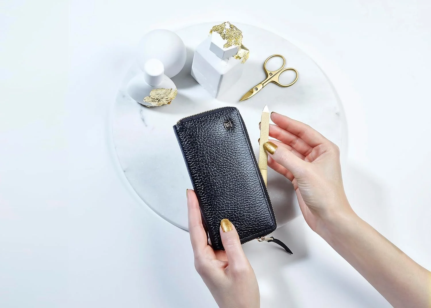 ست مانیکور 5 تکه ZWILLING Twinox، نسخه طلایی، مراقبت از دست و پا، ست کامل، ست هدیه، مشکی ست مانیکور 5 تکه ZWILLING Twinox، نسخه طلایی، مراقبت از دست و پا، ست کامل، ست هدیه، مشکی