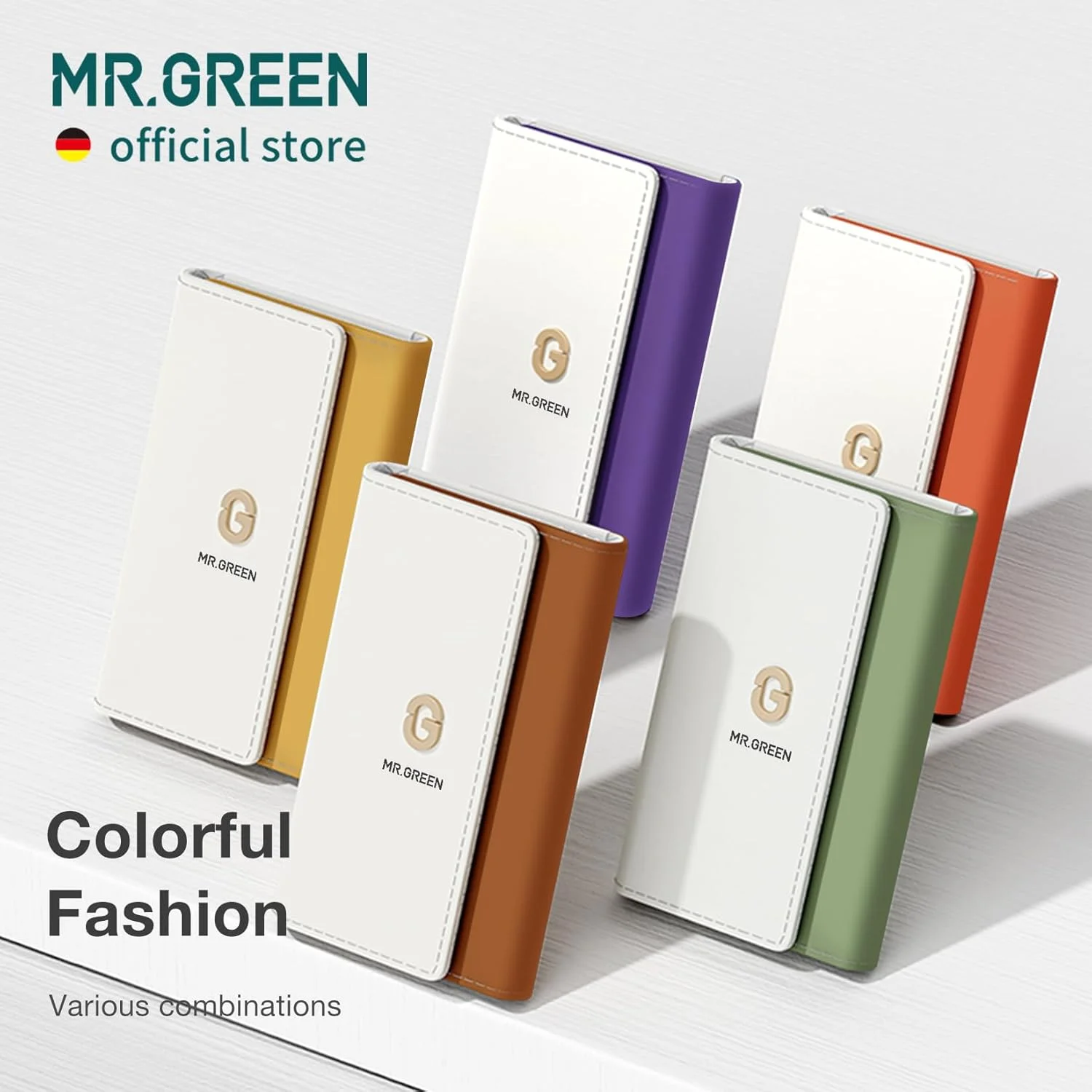 آقای سبز - ست مانیکور شیک، رنگارنگ و کاربردی: این سری شامل پنج کیف چرمی با رنگ های مختلف است که با پنج ترکیب مختلف از لوازم جانبی ترکیب شده اند