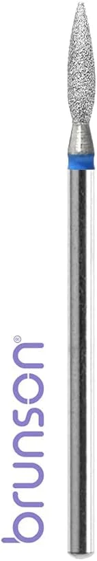 مجموعه مته الماسه ناخن برانسون، 3/32 اینچ (2.35 میلی متر) مجموعه مته های حرفه ای کوتیکول ناخن برای ناخن های ژل اکریلیک، ابزارهای شکل دهی، حذف مانیکور پدیکور Efile، استفاده در سالن خانگی RDB132