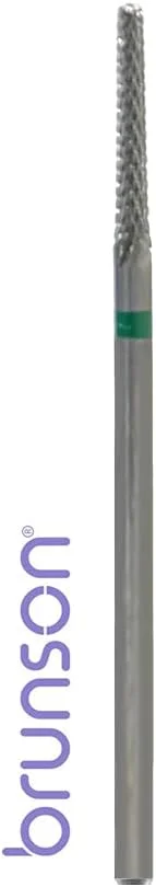 مجموعه سر سوهان ناخن برونسون، کیت حرفه ای فرزهای چرخشی الماسه برای از بین بردن پوست مرده، سوهان برقی مانیکور ناخن 3/32 اینچی برای مانیکور کوتیکول ناخن های ژلی آکریلیک مدل RCR74