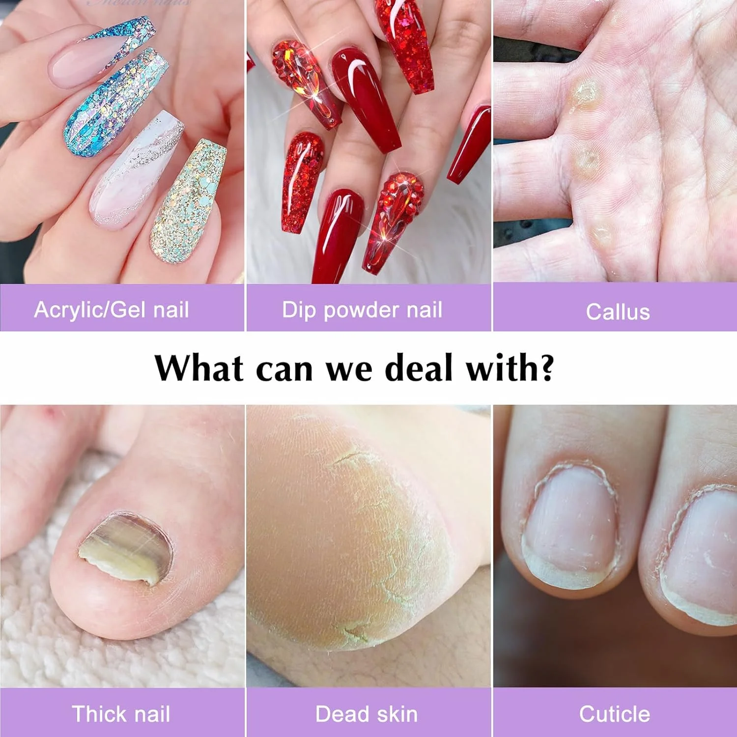 ست حرفه ای سوهان ناخن COSLUS: کیت دستگاه سوهان ناخن قابل حمل، ابزار مانیکور پدیکور، ست پولیش با سری سوهان و نوارهای سمباده ست حرفه ای سوهان ناخن COSLUS: کیت دستگاه سوهان ناخن قابل حمل، ابزار مانیکور پدیکور، ست پولیش با سری سوهان و نوارهای سمباده