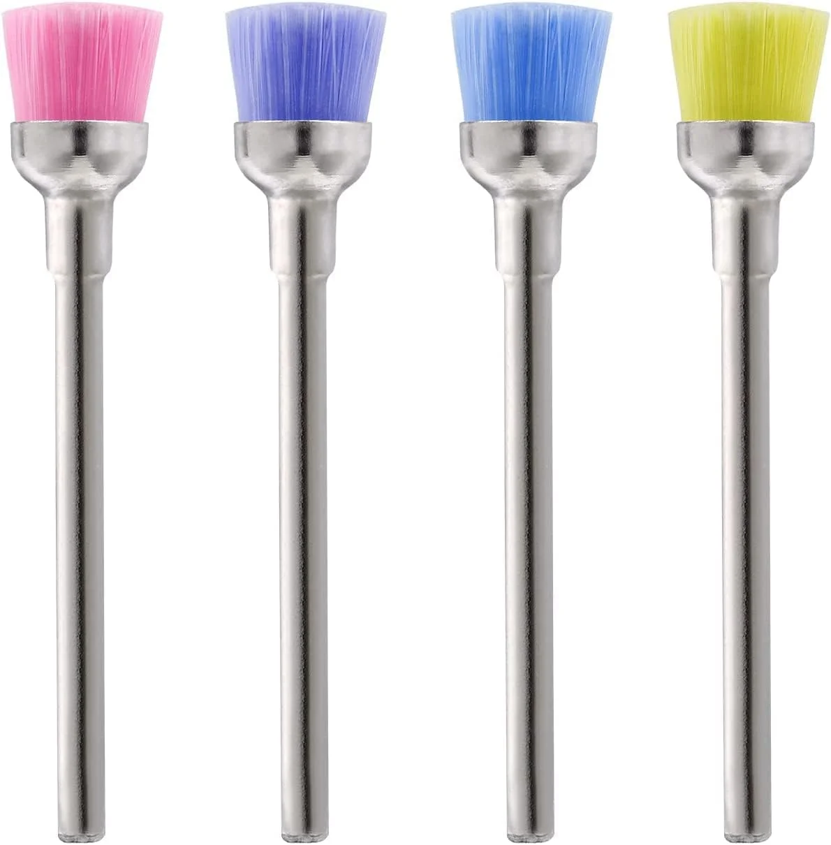 مجموعه برس های تمیز کننده سر سوهان ناخن برونسون، لوازم جانبی مانیکور دستگاه سوهان ناخن حرفه ای، رنگارنگ