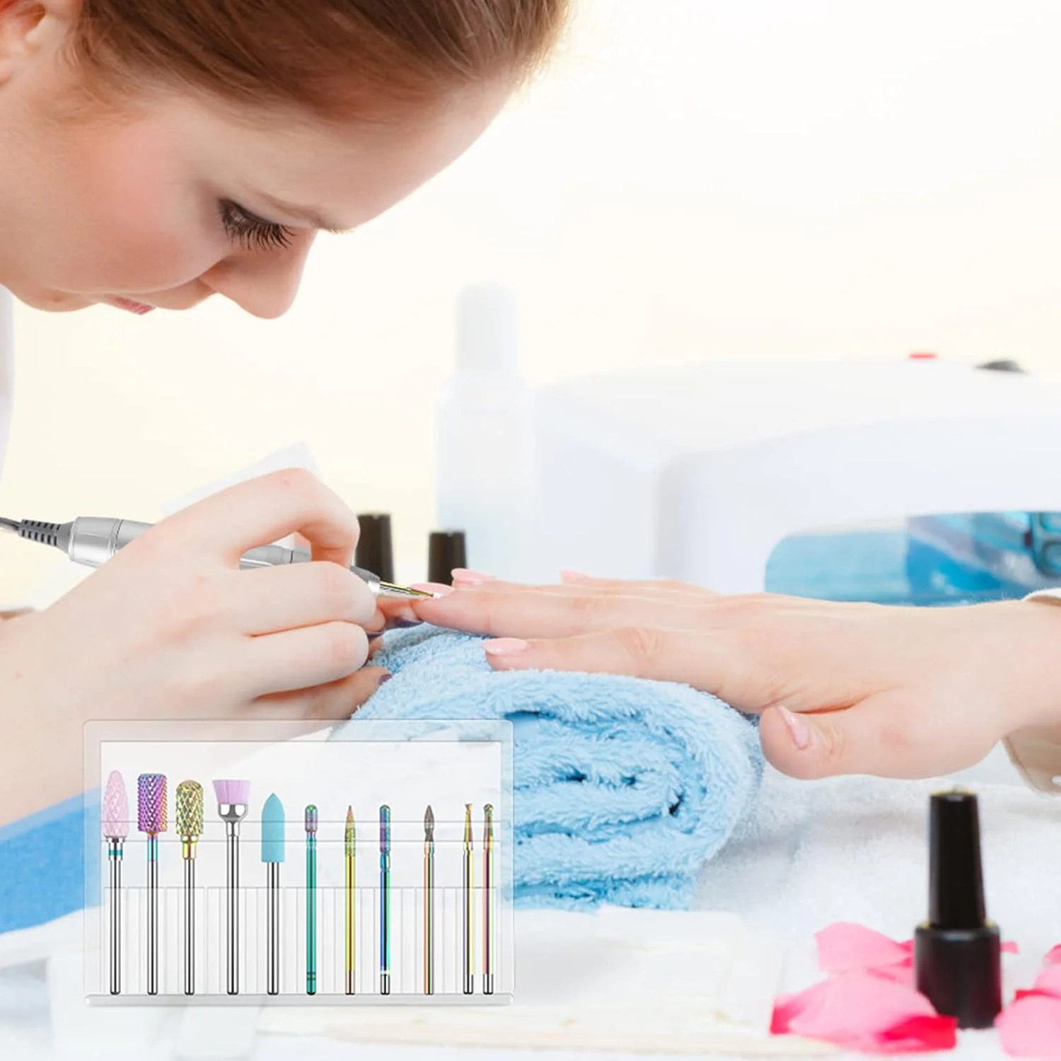 مجموعه ۱۱ عددی سر سوهان ناخن Madenia برای ناخن های اکریلیک، ست سر سوهان کاربید تنگستن ۳/۳۲ اینچی برای دستگاه مانیکور پدیکور برقی ناخن مجموعه ۱۱ عددی سر سوهان ناخن Madenia برای ناخن های اکریلیک، ست سر سوهان کاربید تنگستن ۳/۳۲ اینچی برای دستگاه مانیکور پدیکور برقی ناخن