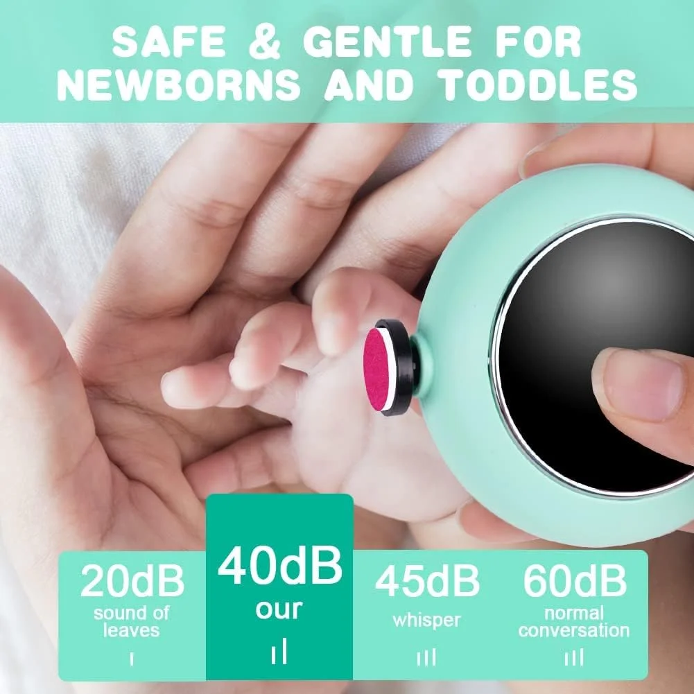 سوهان ناخن برقی کودک، ست مانیکور و پدیکور ناخن کودک 6 در 1، ست پیرایش و پولیش ناخن برای نوزاد، کودک نوپا یا بزرگسالان، سبز سوهان ناخن برقی کودک، ست مانیکور و پدیکور ناخن کودک 6 در 1، ست پیرایش و پولیش ناخن برای نوزاد، کودک نوپا یا بزرگسالان، سبز