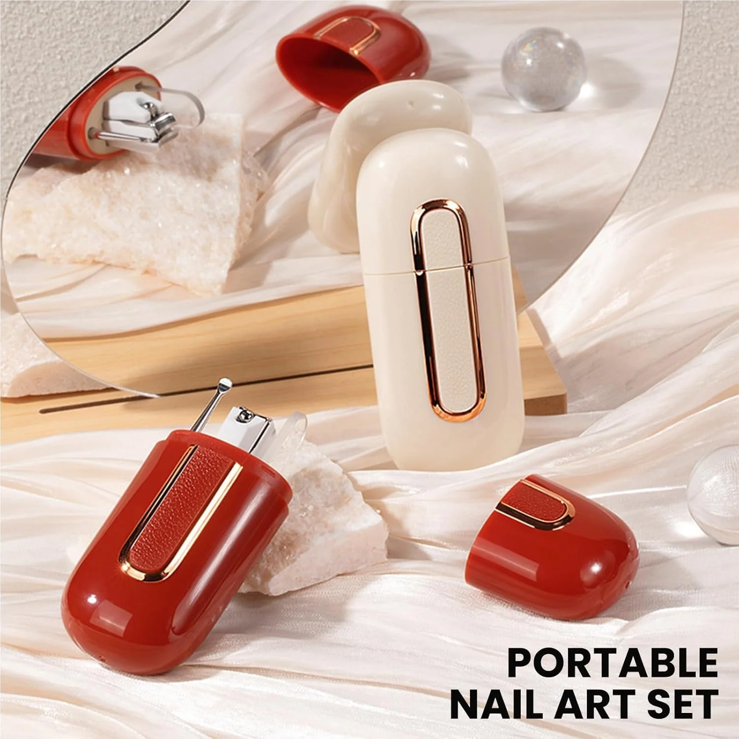 ست ناخن گیر TERRIFI - شامل 3 تکه ناخن گیر انگشت و ناخن پا، سوهان ناخن و گوش پاک کن با کیف مسافرتی قابل حمل - کیت مانیکور پدیکور، هدیه ای ایده آل برای خانم ها، خانواده، دوستان ست ناخن گیر TERRIFI - شامل 3 تکه ناخن گیر انگشت و ناخن پا، سوهان ناخن و گوش پاک کن با کیف مسافرتی قابل حمل - کیت مانیکور پدیکور، هدیه ای ایده آل برای خانم ها، خانواده، دوستان