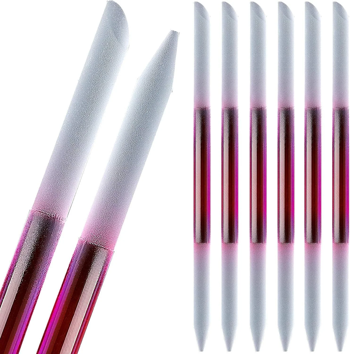 ست عقبراننده کوتیکول شیشهای، سوهان ناخن کریستالی دو طرفه، ابزار حذف و اصلاح کوتیکول مانیکور، چوبهای مراقبت از ناخن شیشهای قابل استفاده مجدد برای زنان مردان سالن منزل مسافرت، گرادیان صورتی، 6 عدد ست عقبراننده کوتیکول شیشهای، سوهان ناخن کریستالی دو طرفه، ابزار حذف و اصلاح کوتیکول مانیکور، چوبهای مراقبت از ناخن شیشهای قابل استفاده مجدد برای زنان مردان سالن منزل مسافرت، گرادیان صورتی، 6 عدد