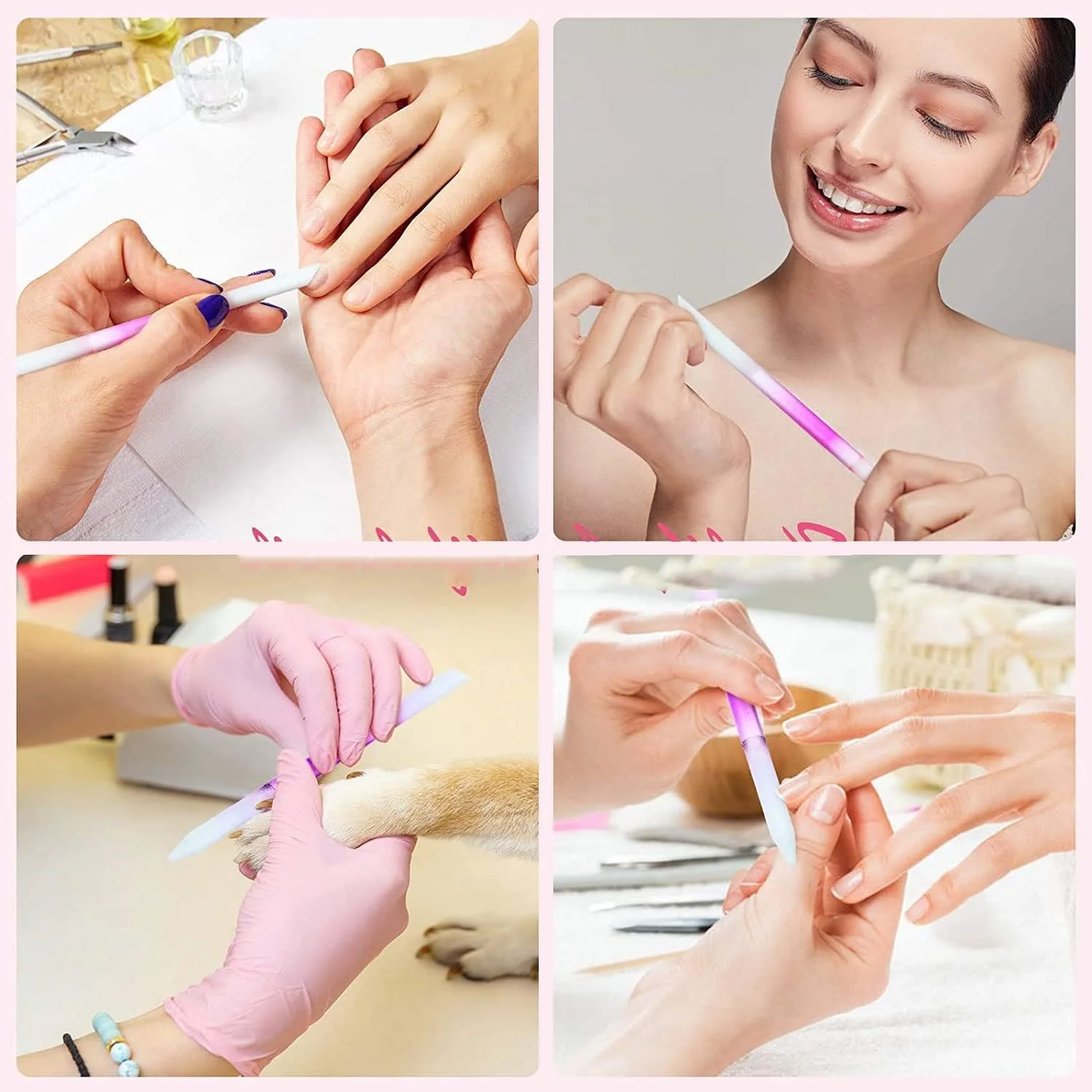 ست عقبراننده کوتیکول شیشهای، سوهان ناخن کریستالی دو طرفه، ابزار حذف و اصلاح کوتیکول مانیکور، چوبهای مراقبت از ناخن شیشهای قابل استفاده مجدد برای زنان مردان سالن منزل مسافرت، گرادیان صورتی، 6 عدد ست عقبراننده کوتیکول شیشهای، سوهان ناخن کریستالی دو طرفه، ابزار حذف و اصلاح کوتیکول مانیکور، چوبهای مراقبت از ناخن شیشهای قابل استفاده مجدد برای زنان مردان سالن منزل مسافرت، گرادیان صورتی، 6 عدد