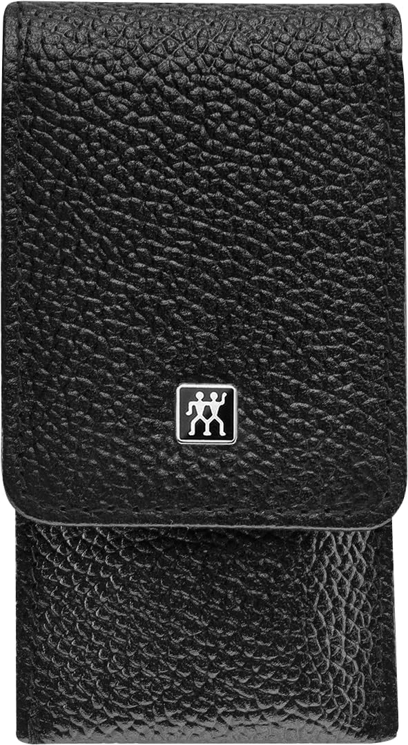 ست مانیکور و پدیکور 3 تکه ZWILLING TWINOX ساخته شده از 100% چرم گاوی با دکمه فشاری، مشکی