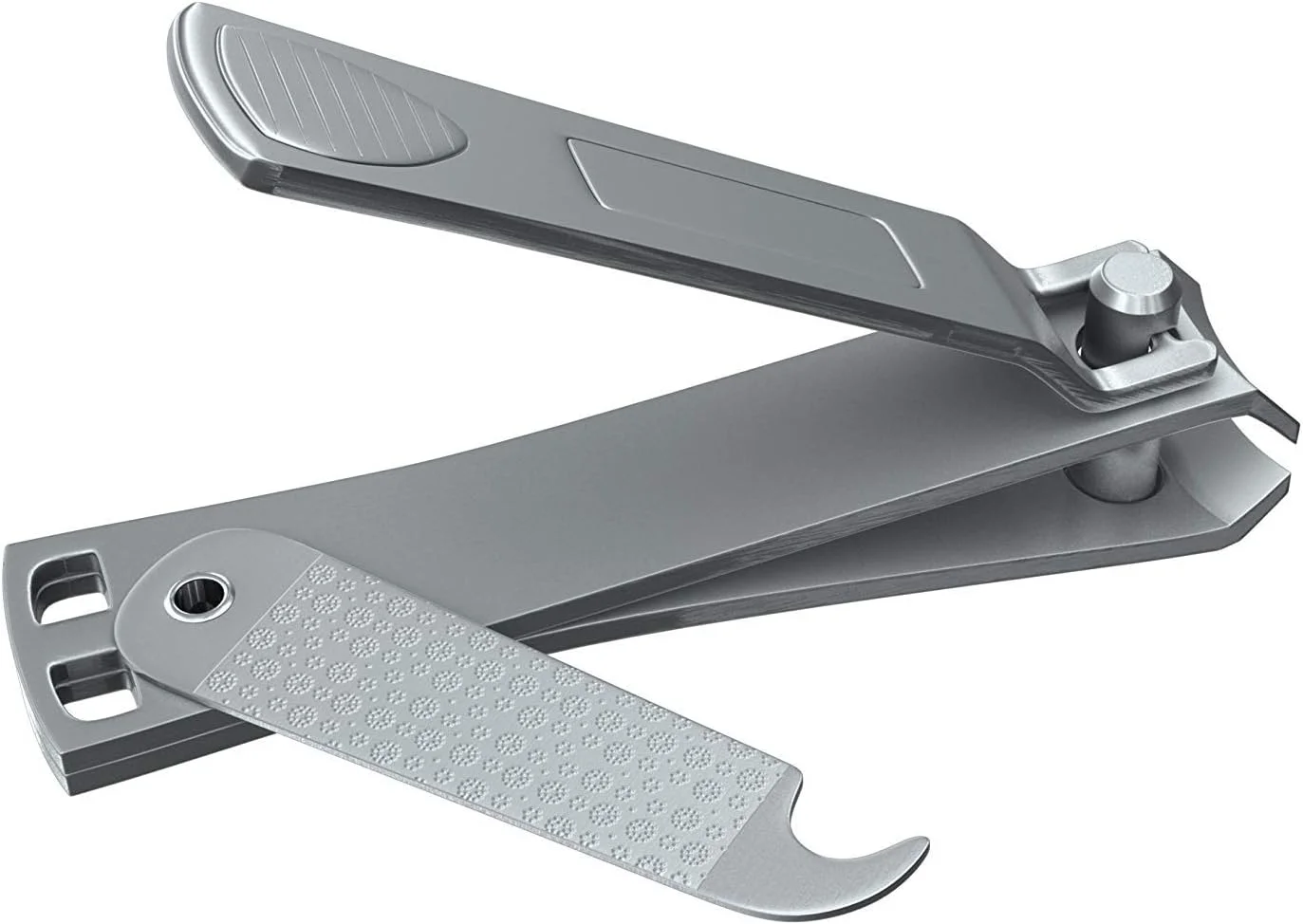 ناخن گیر برای ناخن های دست - دارای سوهان/تمیز کننده ناخن تاشو - هدیه ای محبوب برای آقایان و بانوان - بهترین ناخن گیر تیز از جنس استیل ضد زنگ - اهرم پهن با فشار آسان