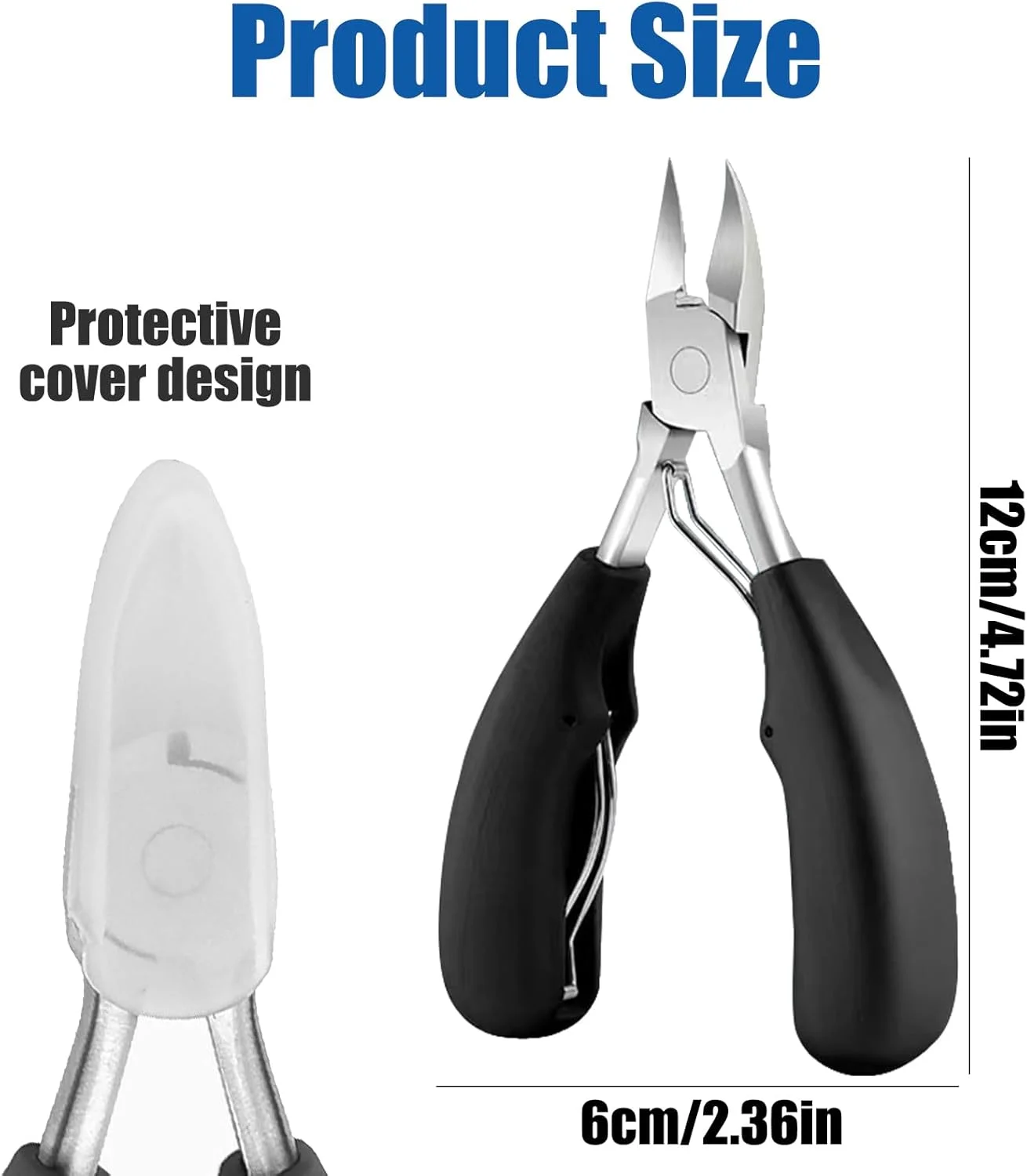 ست قیچی و ابزار مانیکور و پدیکور ناخن، مناسب ناخن های ضخیم و بلند، ابزار حرفه ای برای آقایان و سالمندان