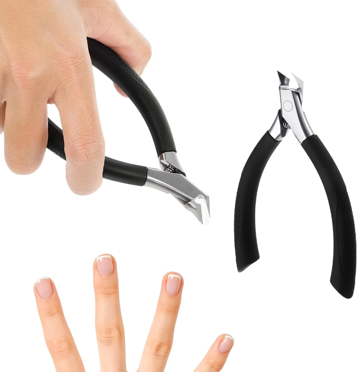 ناخن گیر انگشت پا برای ناخن های فرورفته، تیغه صاف، ناخن گیر استیل ضد زنگ، نوک تیز، ناخن گیر فرورفته، فک پهن، ابزار پا پزشکی برای بزرگسالان و سالمندان