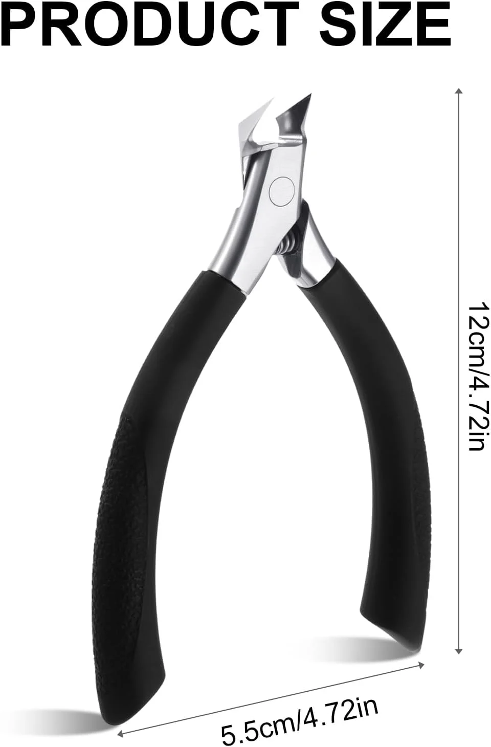 ناخن گیر انگشت پا برای ناخن های فرورفته، تیغه صاف، ناخن گیر استیل ضد زنگ، نوک تیز، ناخن گیر فرورفته، فک پهن، ابزار پا پزشکی برای بزرگسالان و سالمندان