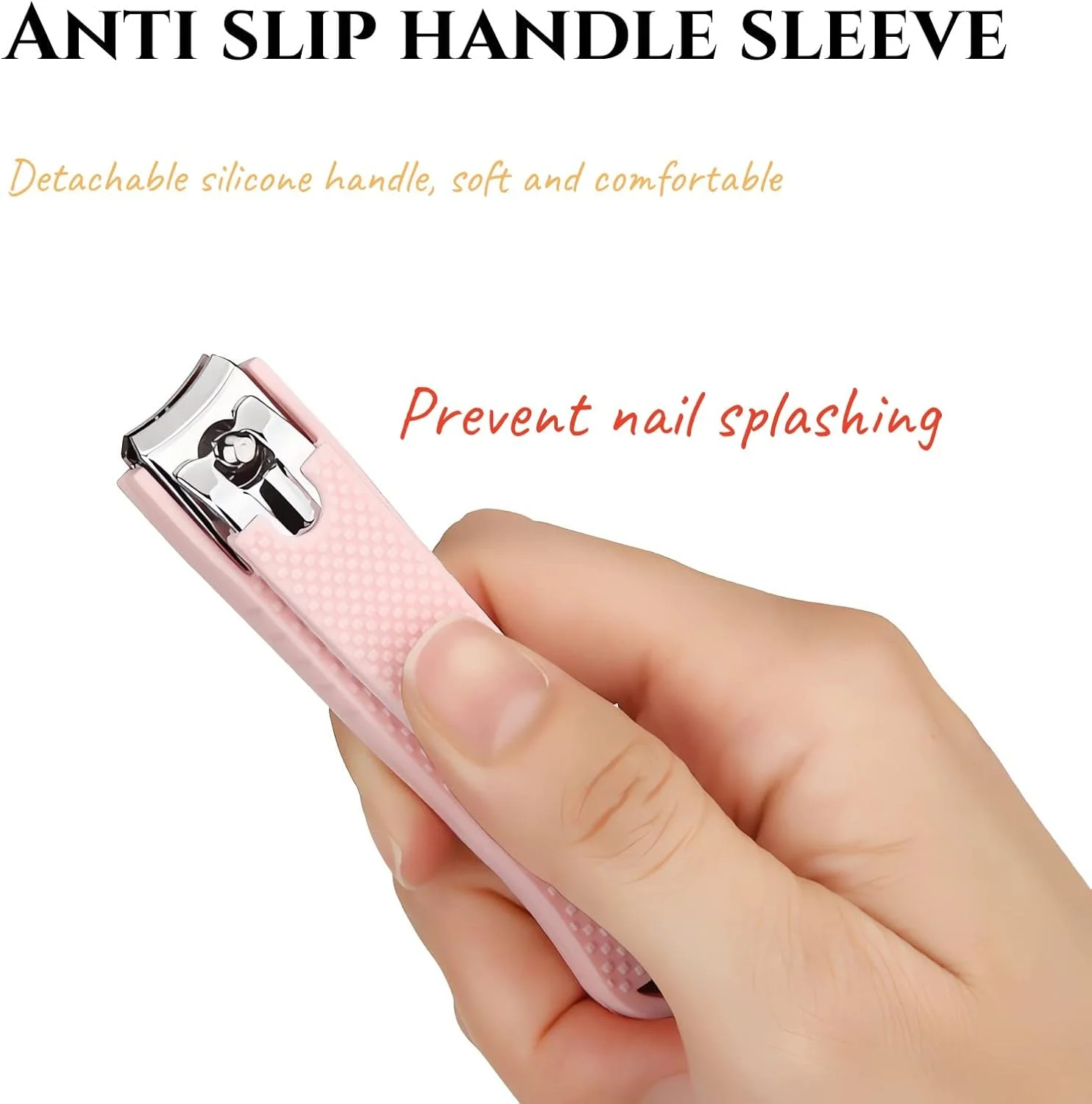 ست مانیکور، ست ناخن گیر، ناخن گیر تیز از جنس استیل ضد زنگ برای ناخن های دست و پا، ناخن گیر بزرگ با روکش سیلیکونی