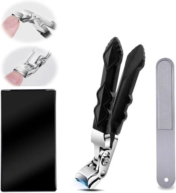 ناخن گیر ارگونومیک با دهانه پهن برای ناخن های ضخیم، ایده آل برای افراد مسن و دارای آرتروز و محدودیت حرکتی، استفاده آسان و ایمن ناخن گیر ارگونومیک با دهانه پهن برای ناخن های ضخیم، ایده آل برای افراد مسن و دارای آرتروز و محدودیت حرکتی، استفاده آسان و ایمن