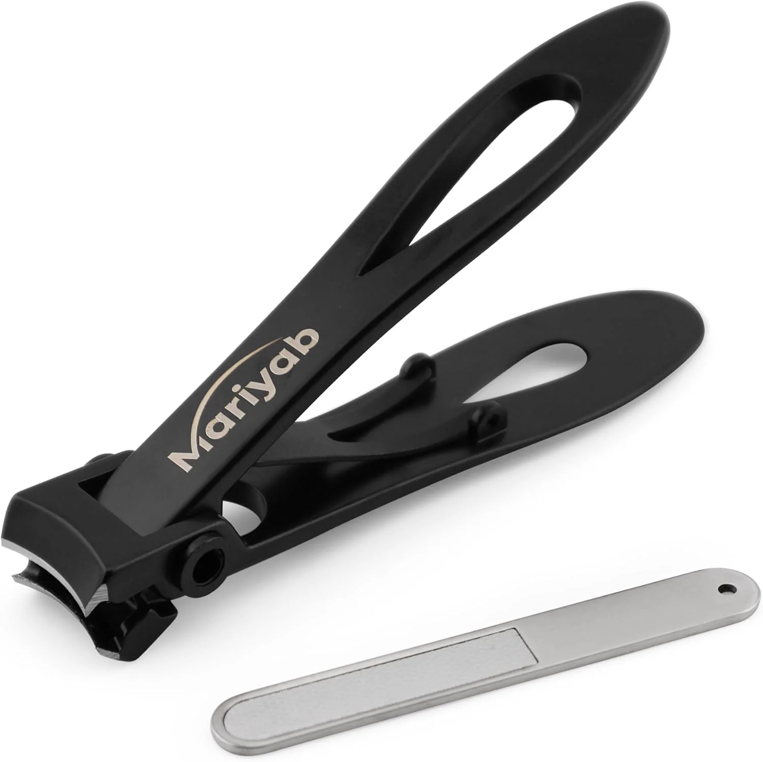 ناخن گیر استیل ضد زنگ ماریاب™ پریمیوم - تیز، دقیق و بادوام برای ناخن های دست و پا - طراحی ارگونومیک برای گرفتن آسان، بهترین برای استفاده در خانه و مسافرت (مشکی) ناخن گیر استیل ضد زنگ ماریاب™ پریمیوم - تیز، دقیق و بادوام برای ناخن های دست و پا - طراحی ارگونومیک برای گرفتن آسان، بهترین برای استفاده در خانه و مسافرت (مشکی)