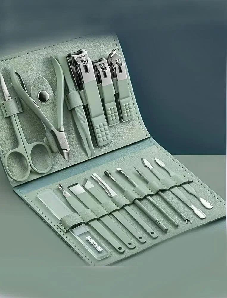 ست ۱۶ تکه ناخن گیر، ناخن گیرهای فوق العاده تیز و محکم، ابزار حرفه ای مانیکور و پدیکور ناخن، ناخن گیر برای آقایان و بانوان، رنگ طلایی لوکس، سبز ماچا ست ۱۶ تکه ناخن گیر، ناخن گیرهای فوق العاده تیز و محکم، ابزار حرفه ای مانیکور و پدیکور ناخن، ناخن گیر برای آقایان و بانوان، رنگ طلایی لوکس، سبز ماچا