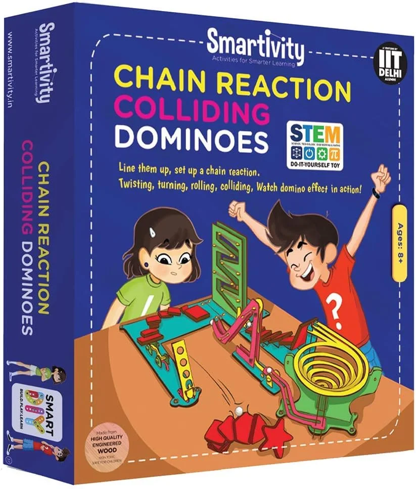 اسباب بازی آموزشی ساختنی دومینو واکنش زنجیره ای Smartivity