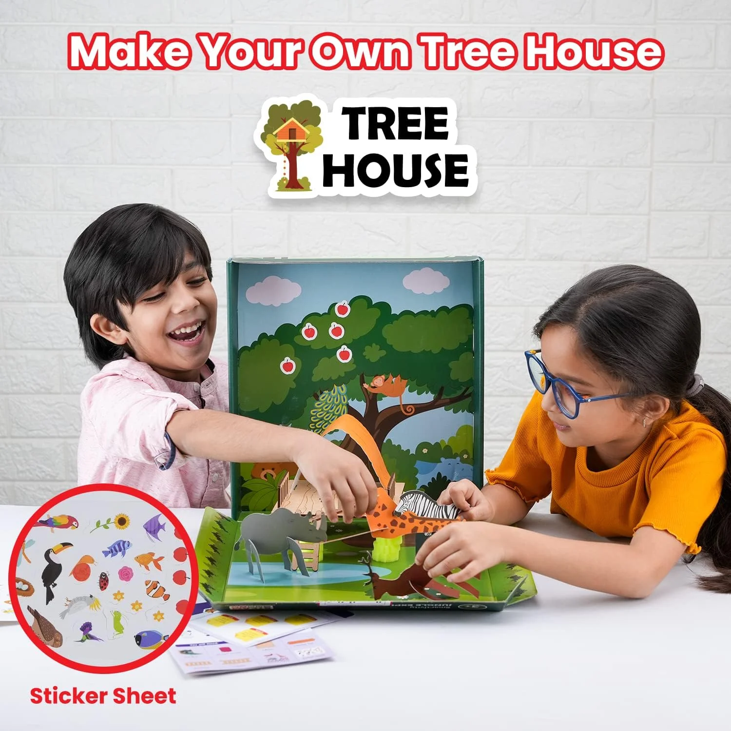 کیت آموزشی و سرگرمی کاوشگر جنگل Smartivity مناسب کودکان 3 تا 5 سال - 5 فعالیت سرگرم کننده در 1 بسته، اسباب بازی برای دختران و پسران 3، 4 و 5 ساله