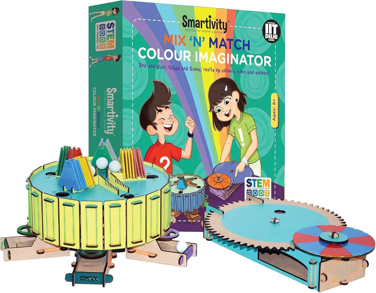 اسباب بازی های سرگرم کننده آموزشی DIY هوشمندانه ترکیب و تطبیق رنگ، بازی فعالیت محور آموزشی و ساختنی برای کودکان 8 تا 14 سال، هدیه برای پسران و دختران، ساخت هند
