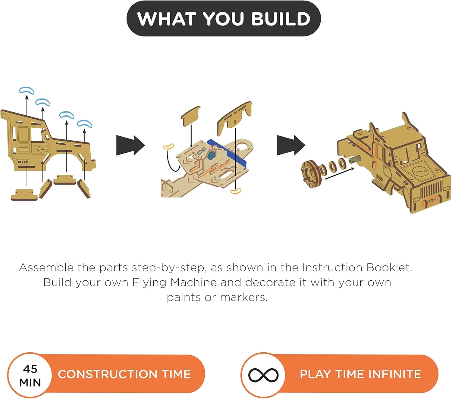 اسباب بازی آموزشی خودساز اسمارتیوی STEM Wheels Highway Hog، چند رنگ