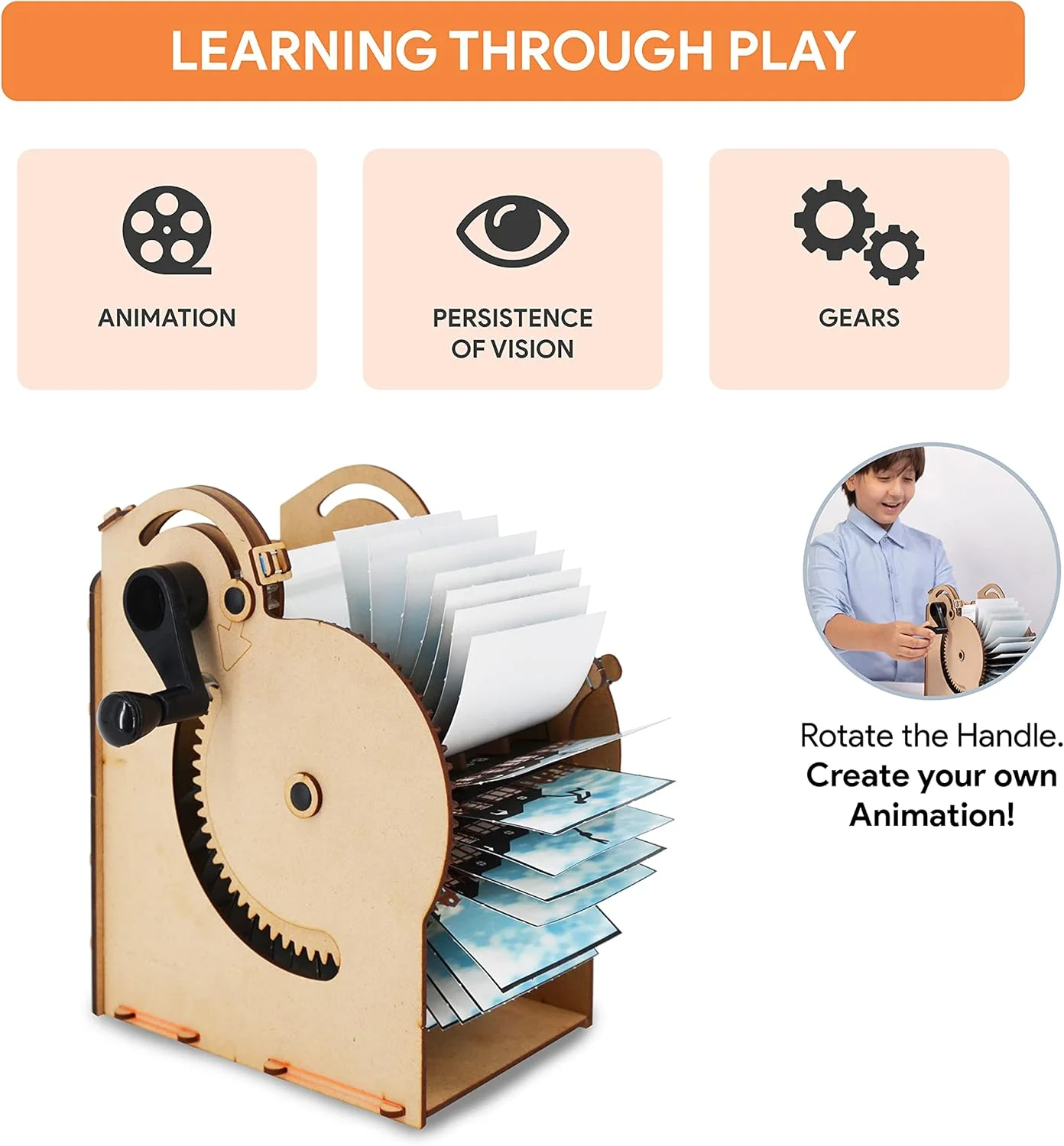 اسباب بازی آموزشی ساختنی Smartivity Clickety Flix Retroscope STEM STEAM، دستورالعمل های آسان، آزمایش، بازی، یادگیری پروژه مهندسی علمی 8+ با بازی خلاقانه