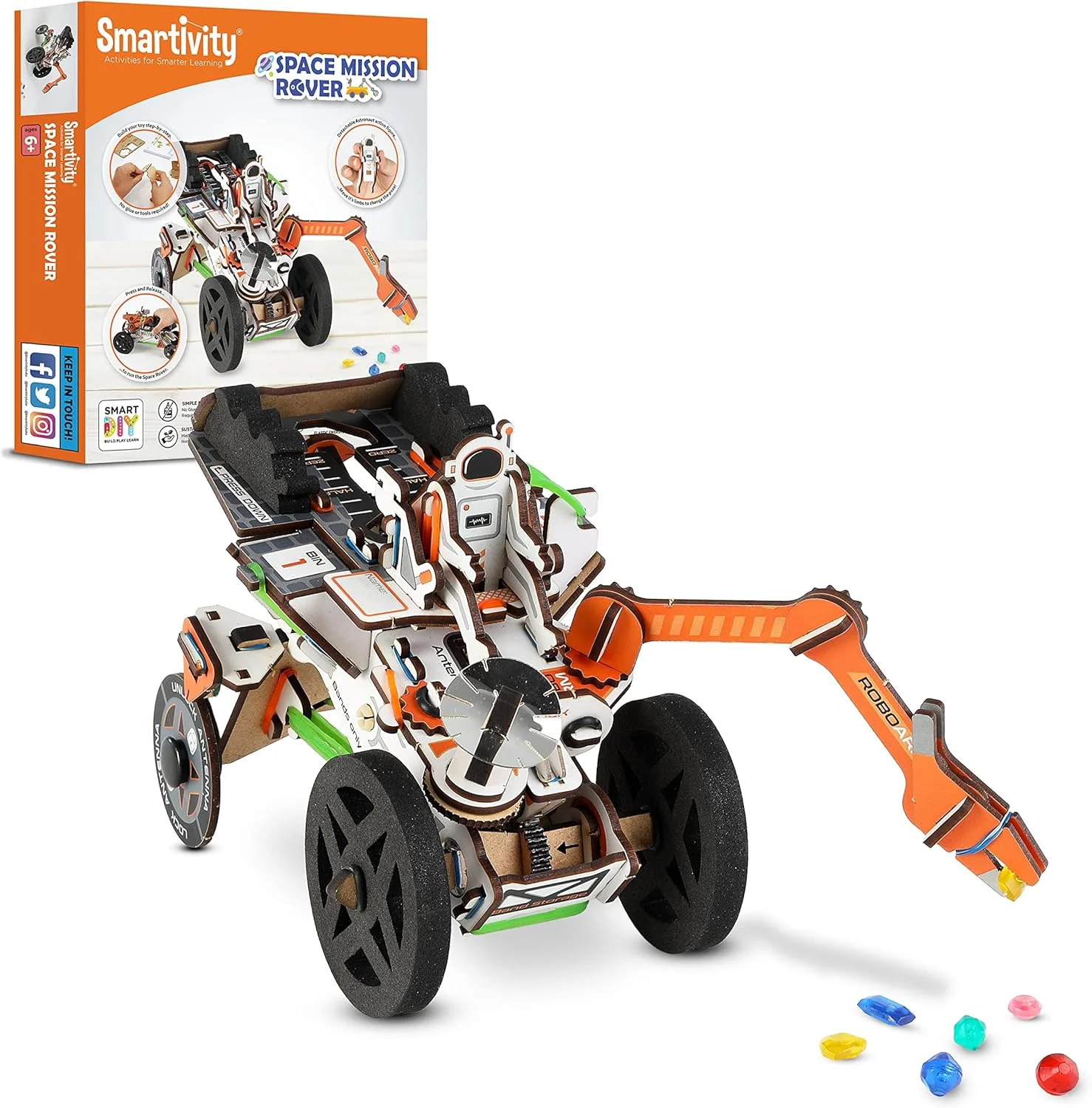 مجموعه ساختنی مریخ نورد (Mangal Yaan) Smartivity STEM DIY مناسب کودکان 6 تا 14 سال | بازی آموزشی و ساختنی | هدیه تولد برای پسران و دختران 6-8-10-12-14 سال