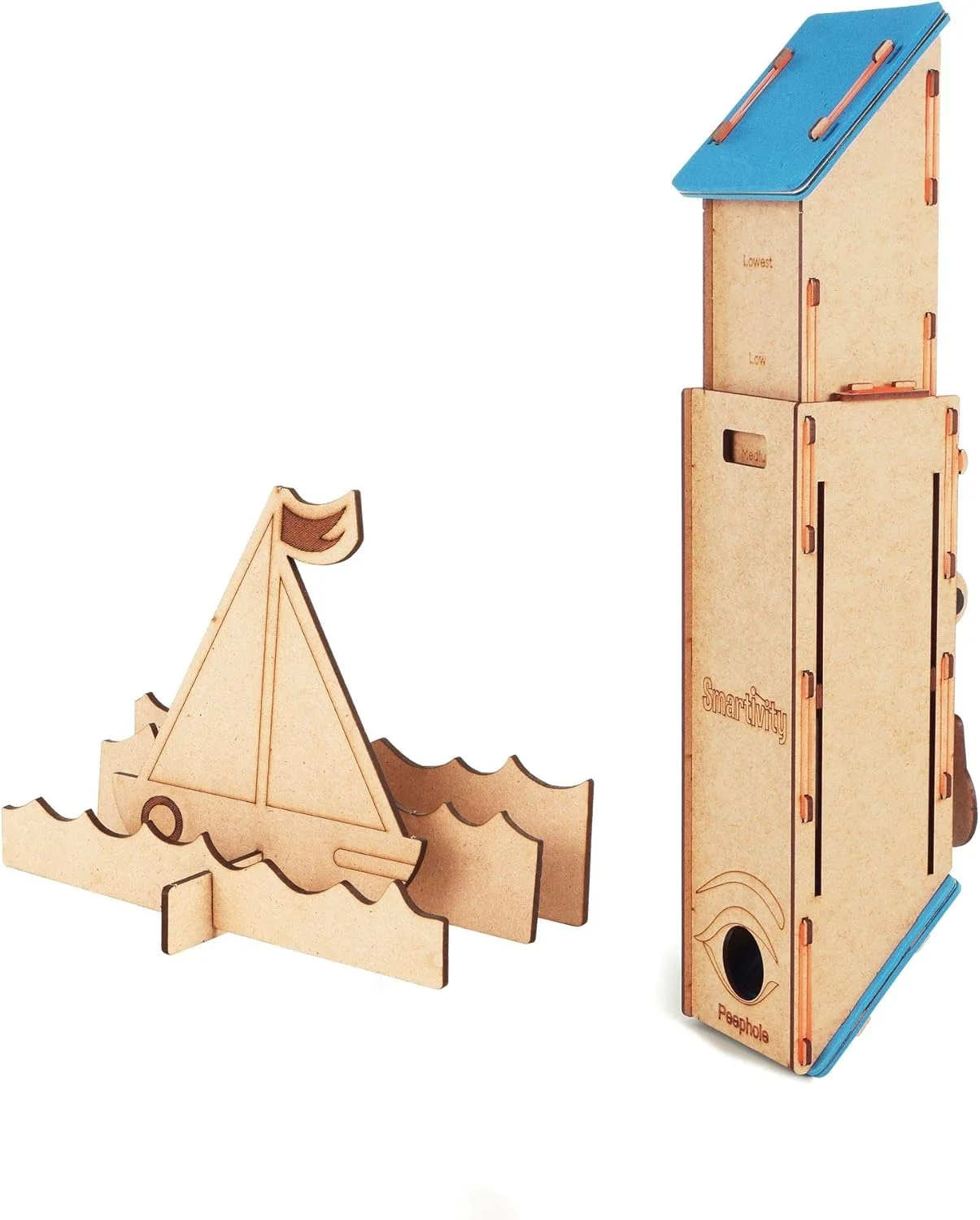 مدل چوبی سه بعدی پریسکوپ Smartivity، مجموعه ساخت مهندسی STEM برای کودکان 6 سال به بالا