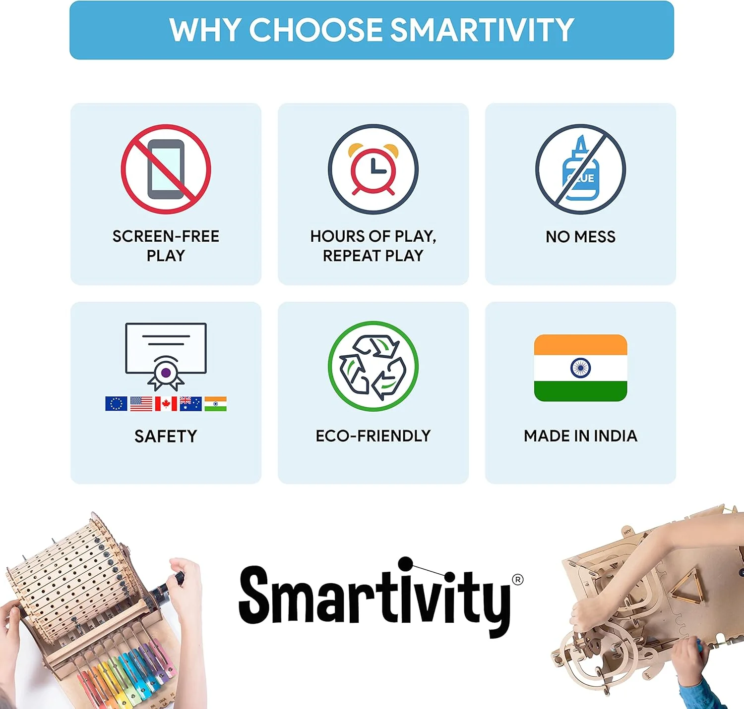 اسباب بازی های سرگرم کننده آموزشی Smartivity Animation Machine STEAM DIY، بازی فعالیت آموزشی و ساختنی برای کودکان 6 تا 14 سال، هدیه برای پسران و دختران، یادگیری پروژه مهندسی علمی، ساخت هند