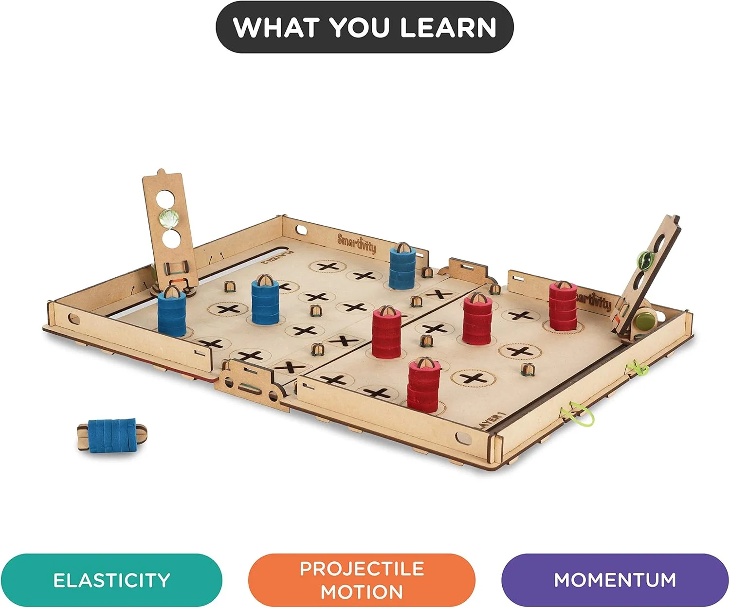 اسباب بازی آموزشی سرگرم کننده و خودساز حمله شطرنج Smartivity STEM، بازی فعالیت محور آموزشی و ساختنی برای کودکان 8 تا 14 سال، هدیه برای پسران و دختران، ساخت هند، چند رنگ، بسته 1 عددی