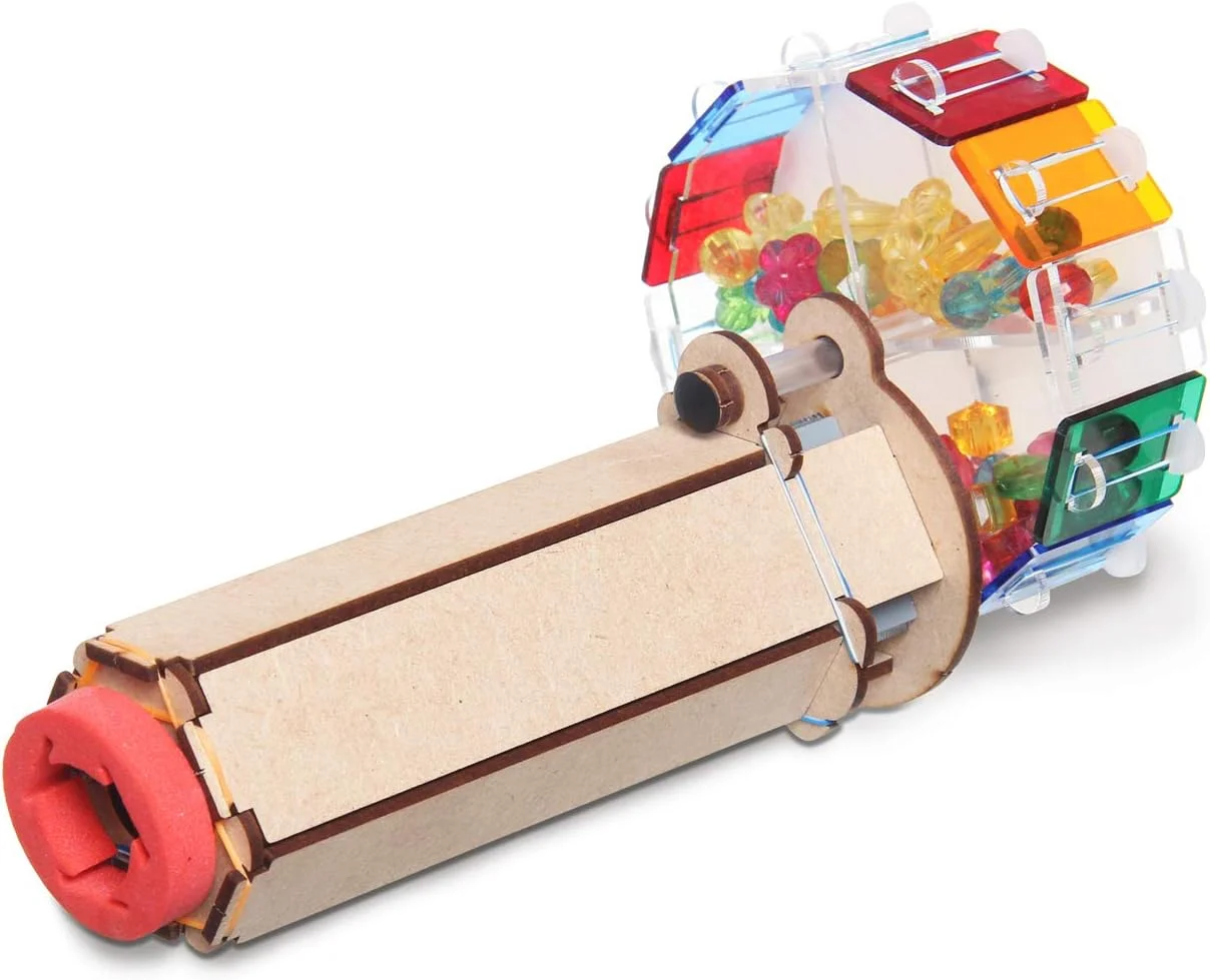 مدل چوبی سه بعدی کالیدوسکوپ Smartivity، اسباب بازی ساختنی مهندسی STEM برای کودکان 6 سال به بالا مدل چوبی سه بعدی کالیدوسکوپ Smartivity، اسباب بازی ساختنی مهندسی STEM برای کودکان 6 سال به بالا