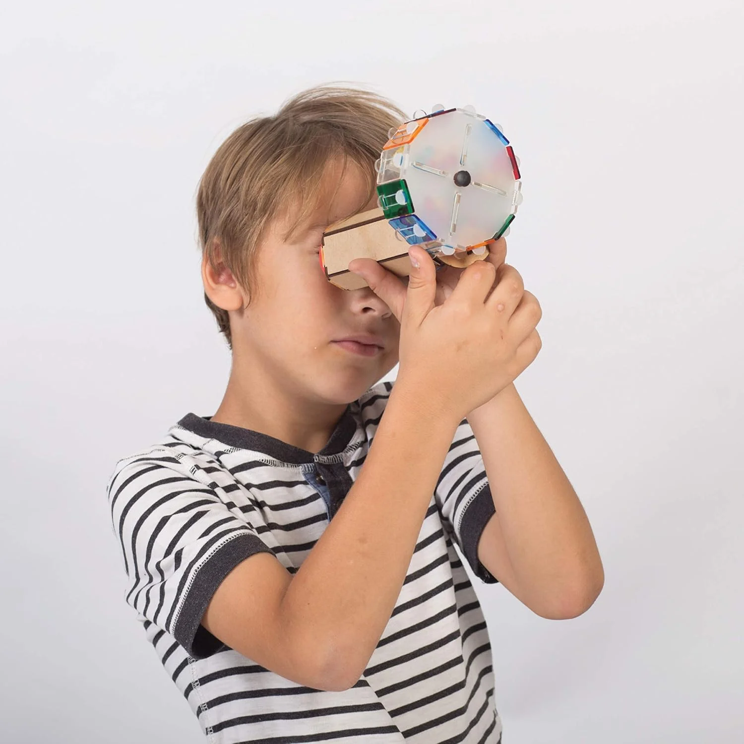 مدل چوبی سه بعدی کالیدوسکوپ Smartivity، اسباب بازی ساختنی مهندسی STEM برای کودکان 6 سال به بالا مدل چوبی سه بعدی کالیدوسکوپ Smartivity، اسباب بازی ساختنی مهندسی STEM برای کودکان 6 سال به بالا