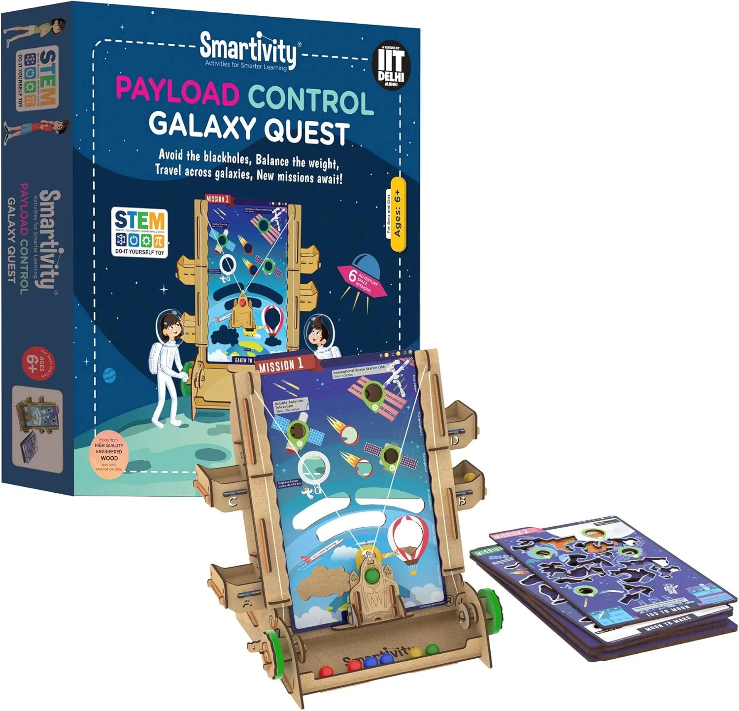 اسباب بازی آموزشی ساختنی ماموریت کهکشان با کنترل محموله Smartivity، مناسب کودکان 6-8-10-12-14 سال، بازی سرگرم کننده علمی، هدیه تولد برای دختران و پسران، ساخت هند اسباب بازی آموزشی ساختنی ماموریت کهکشان با کنترل محموله Smartivity، مناسب کودکان 6-8-10-12-14 سال، بازی سرگرم کننده علمی، هدیه تولد برای دختران و پسران، ساخت هند