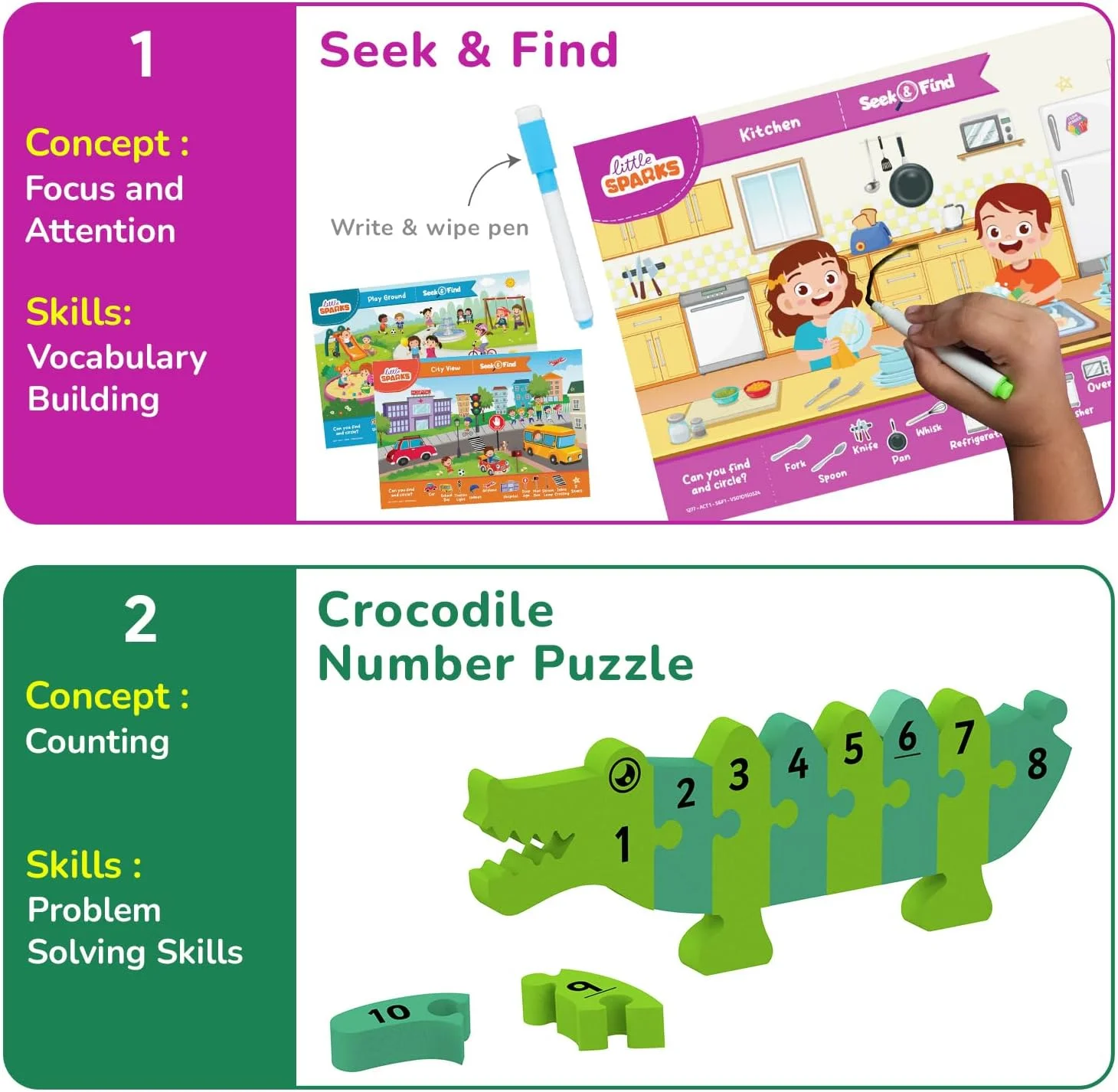 کیت بازی و یادگیری مبتنی بر روش مونته سوری اسمارتیوی مناسب برای پسران و دختران 3، 4 و 5 ساله