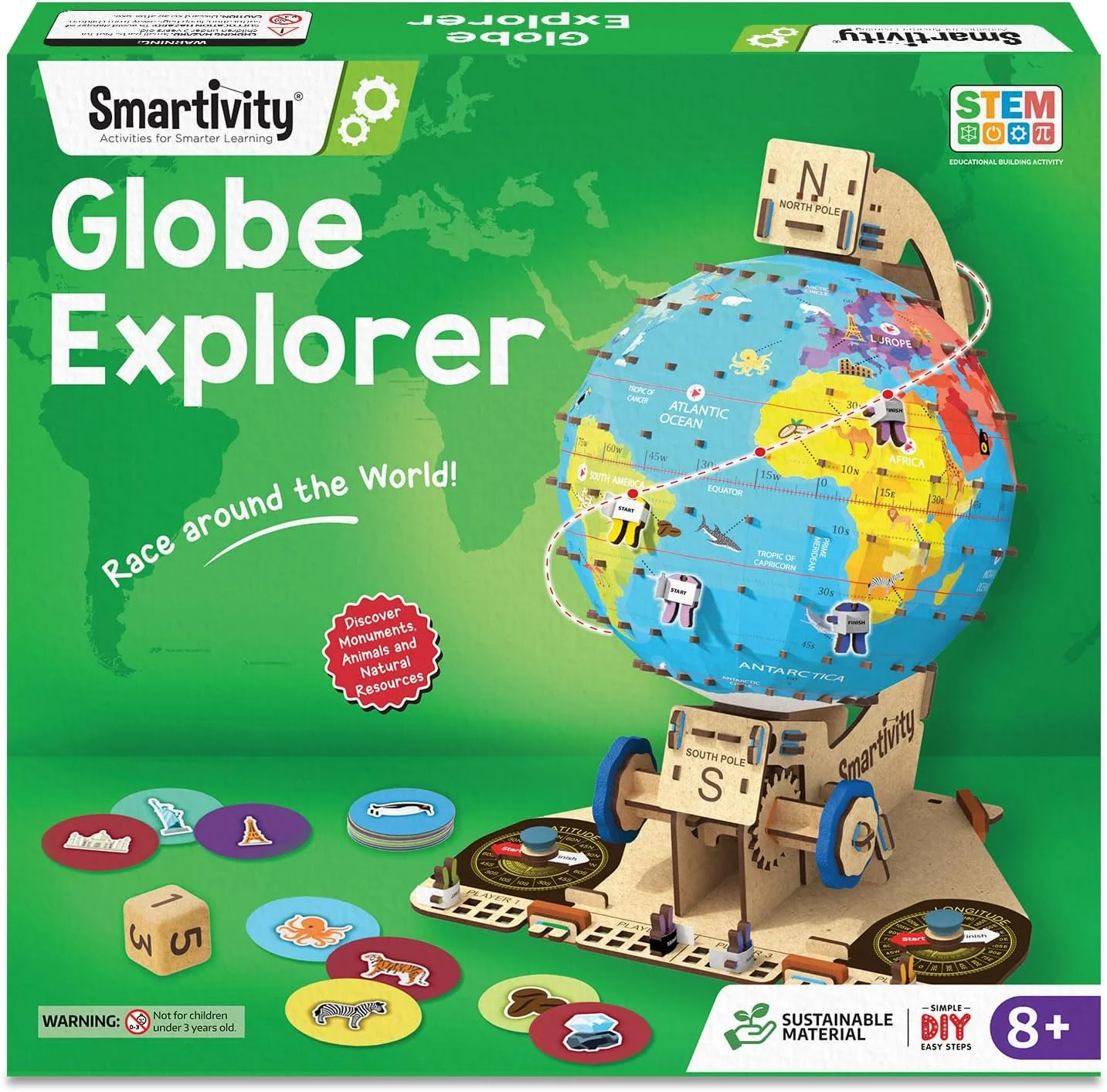 اسباب بازی آموزشی خودساز گلوب تراترز اسمارتیویتی، آبی